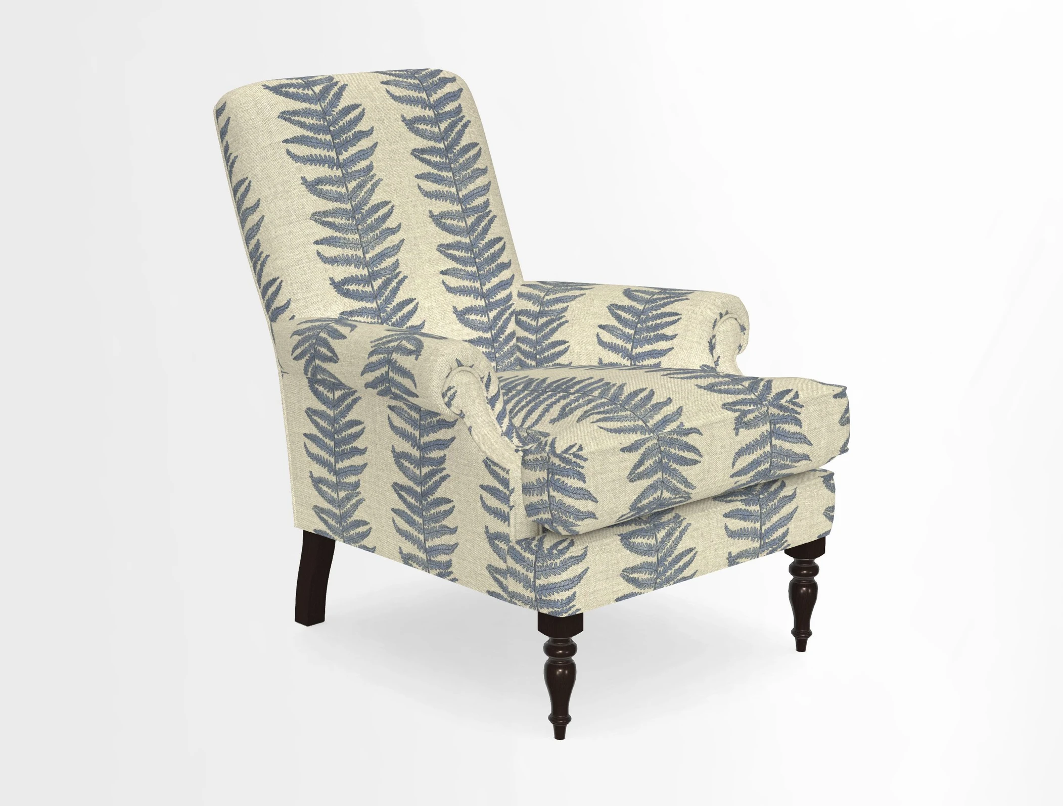 Thistle Chair in Indigo & Wills Morocco Epic Blue