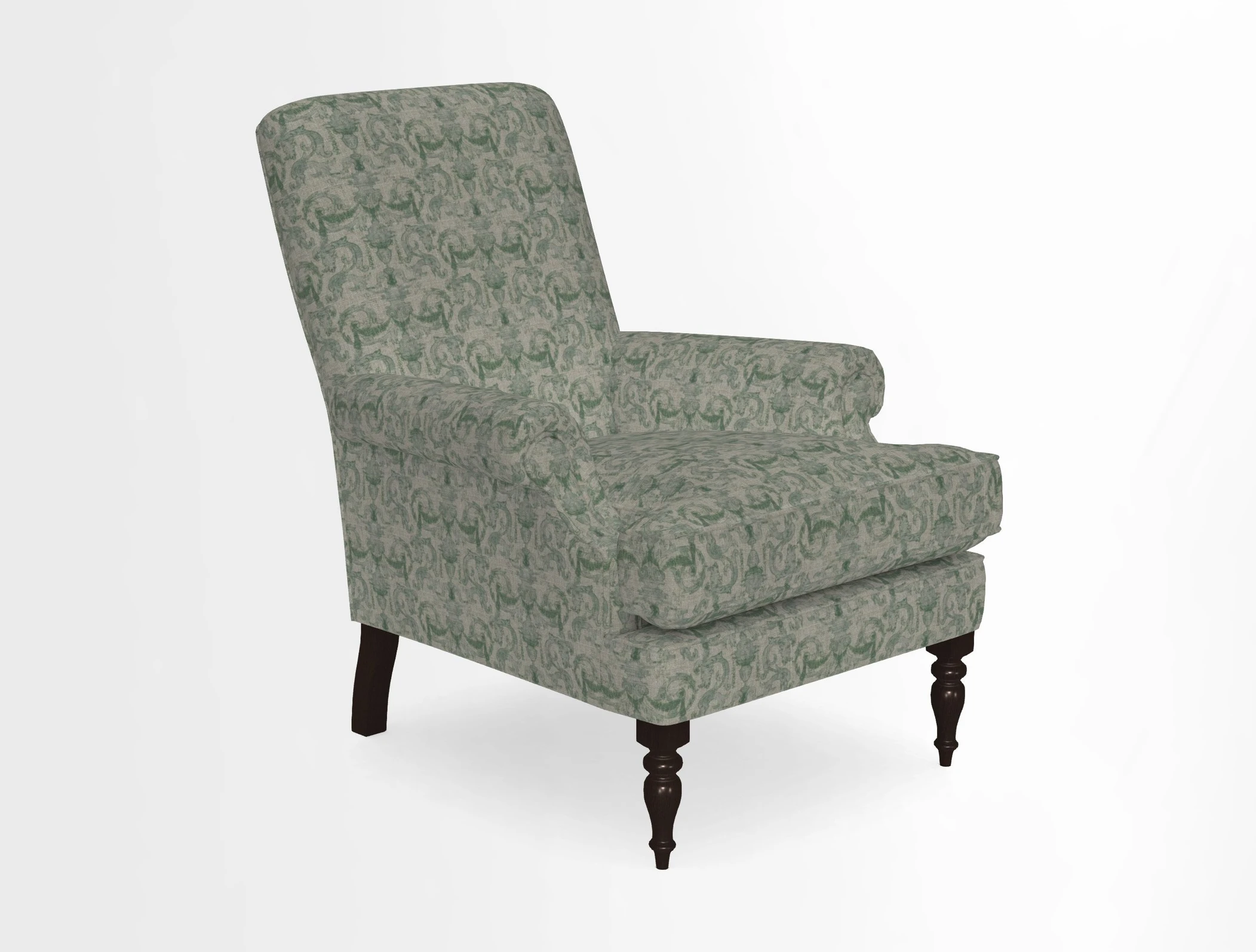 Thistle Chair in Indigo & Wills Morocco Epic Blue
