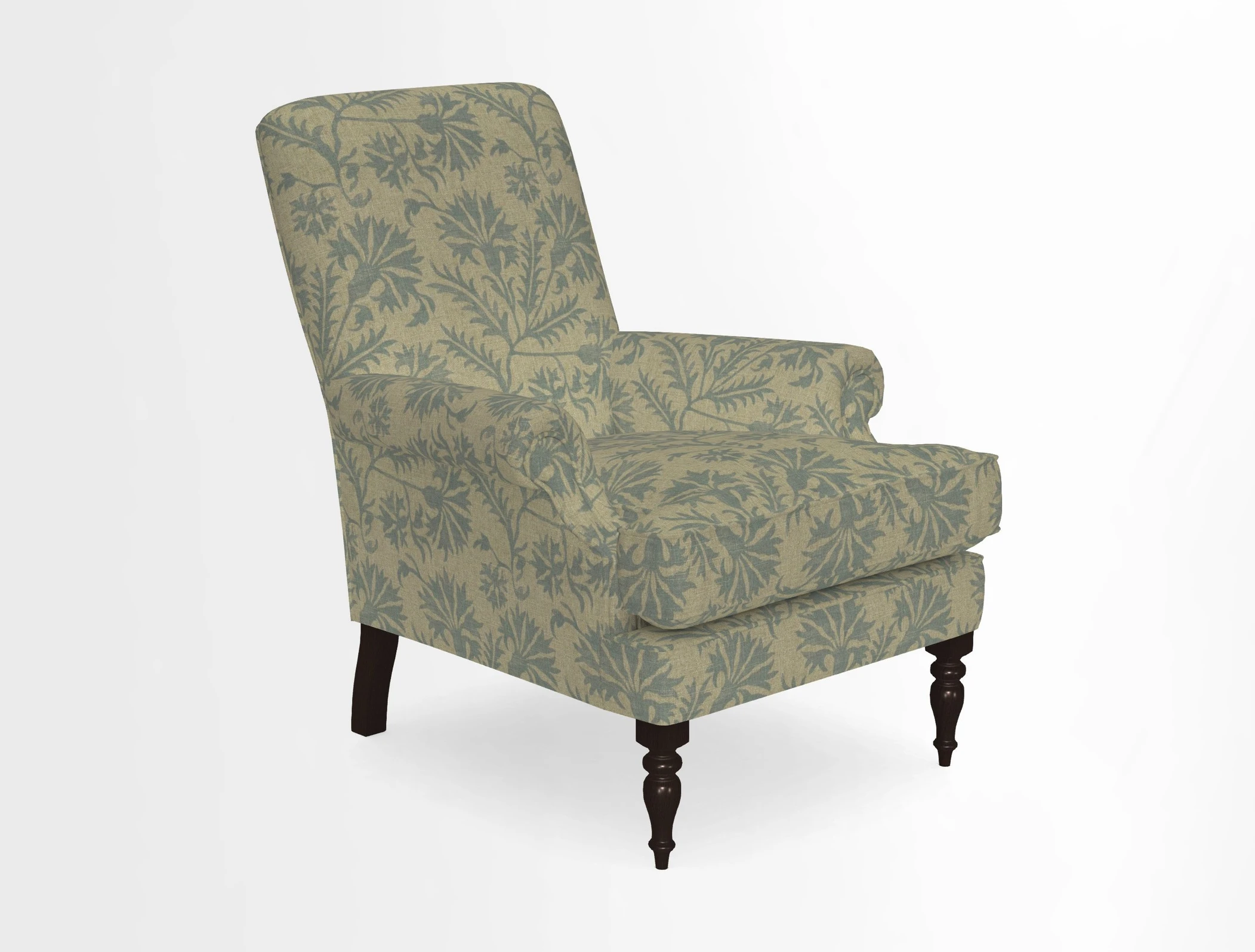 Thistle Chair in Indigo & Wills Morocco Epic Blue