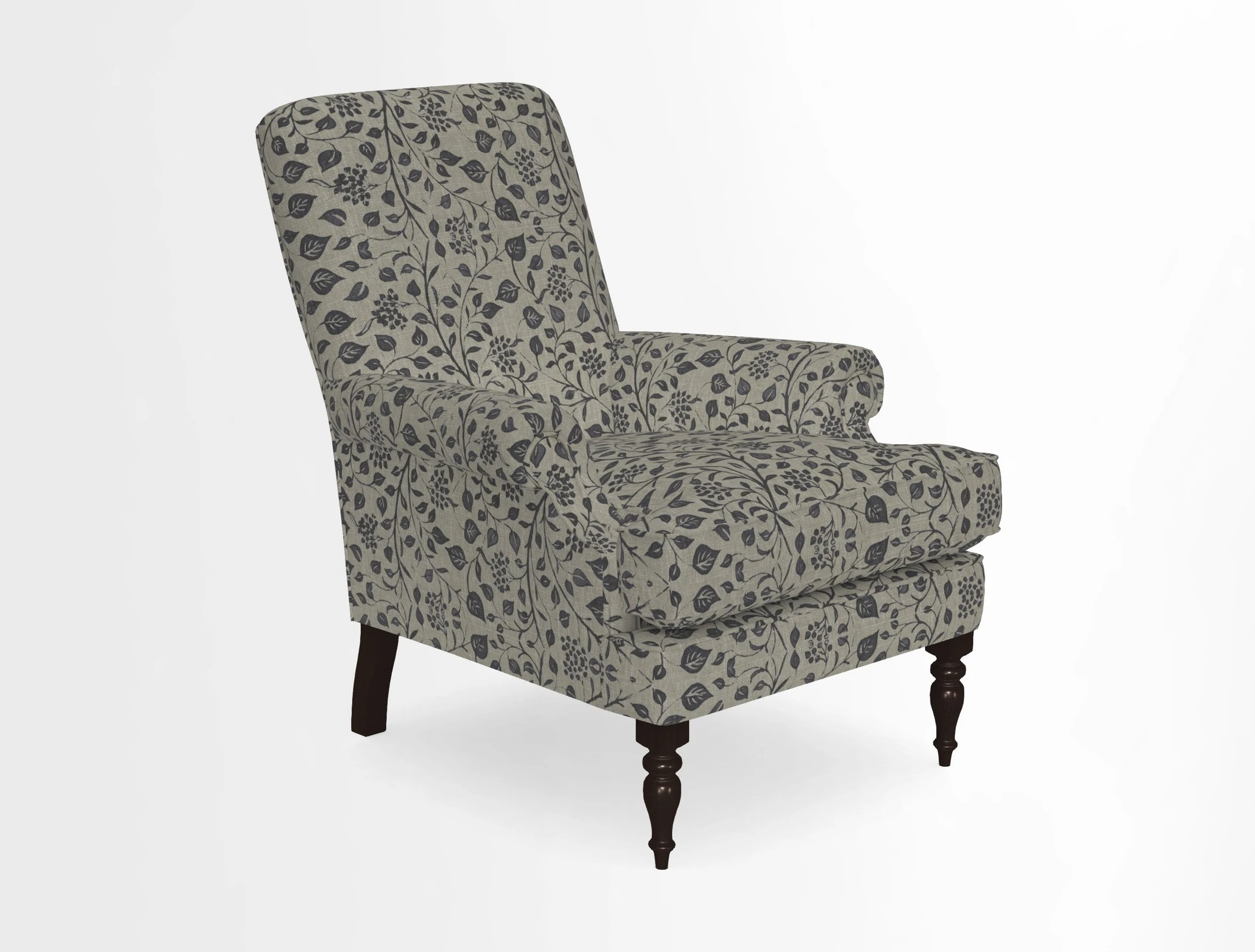Thistle Chair in Indigo & Wills Morocco Epic Blue