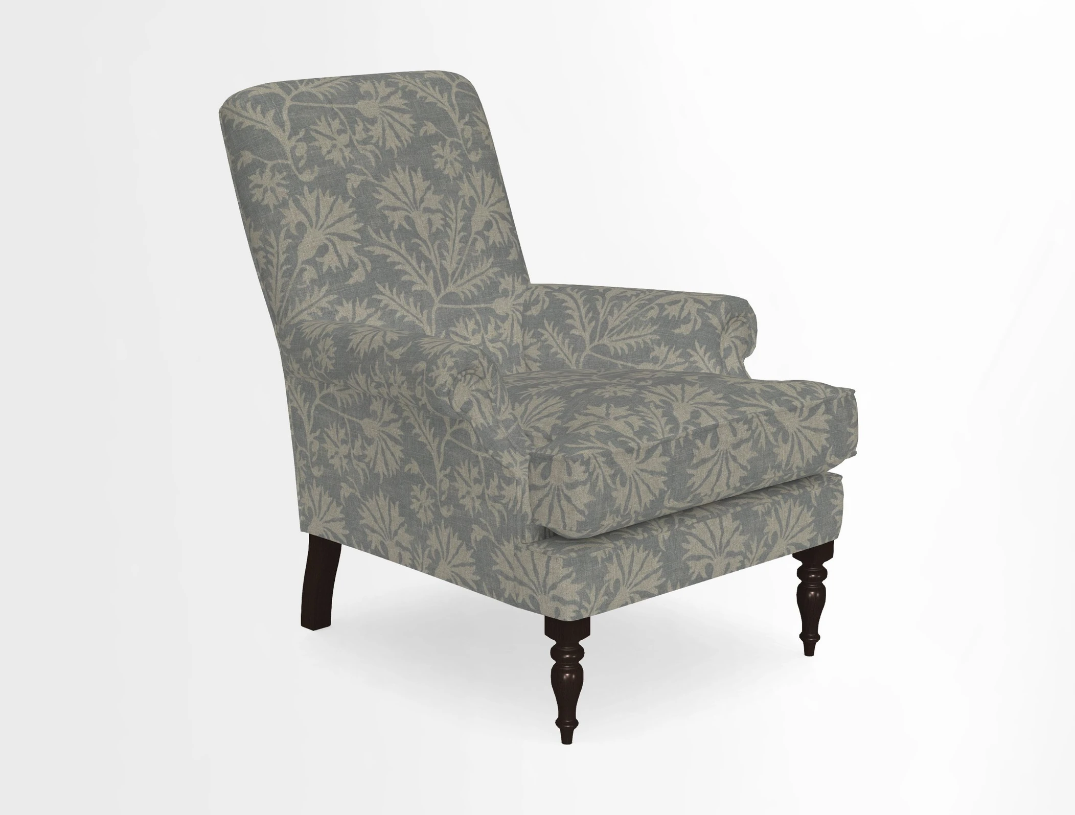 Thistle Chair in Indigo & Wills Morocco Epic Blue