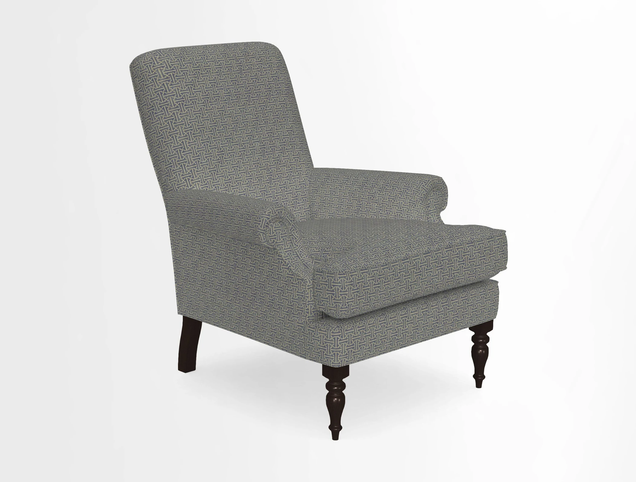 Thistle Chair in Indigo & Wills Morocco Epic Blue