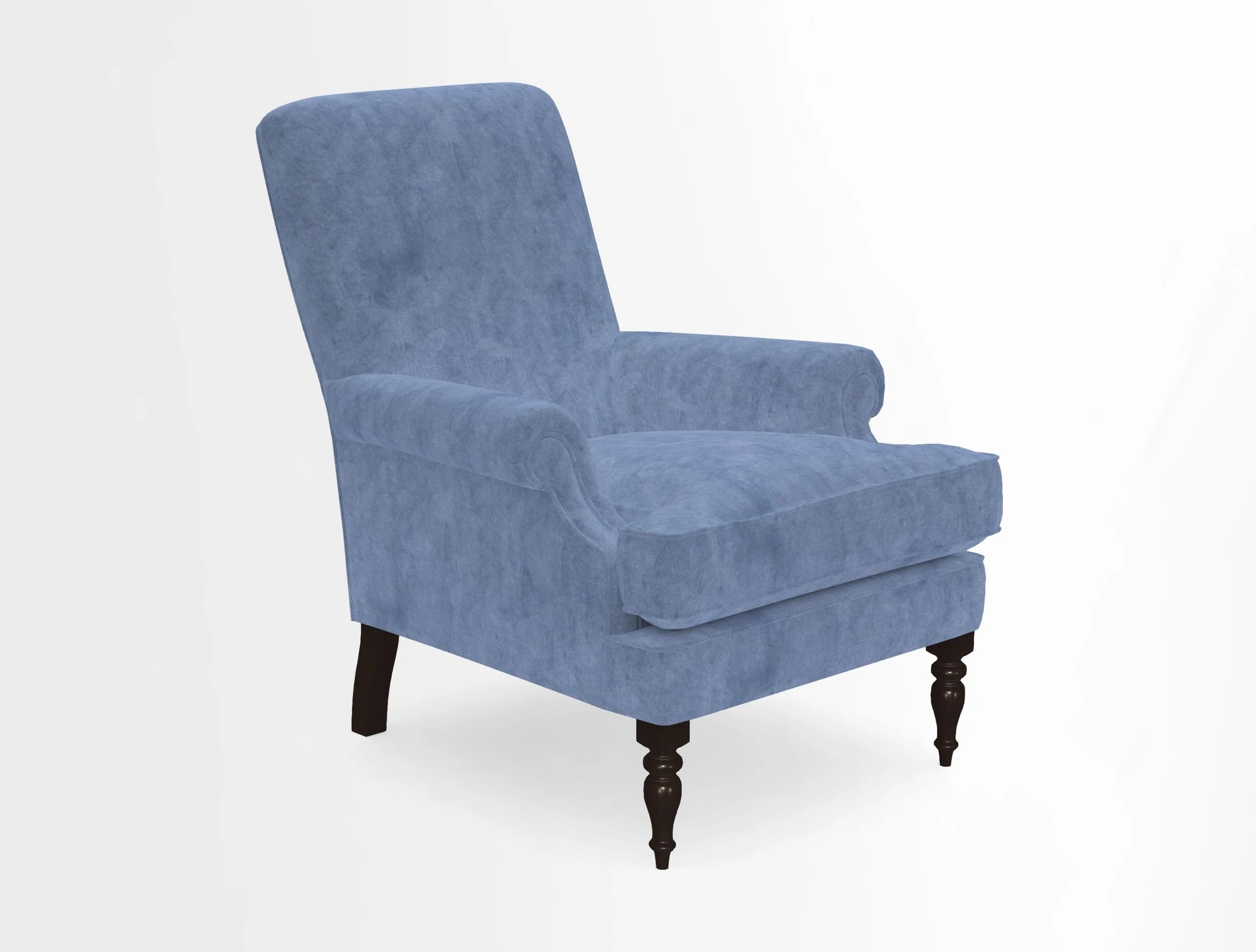 Thistle Chair in Indigo & Wills Morocco Epic Blue