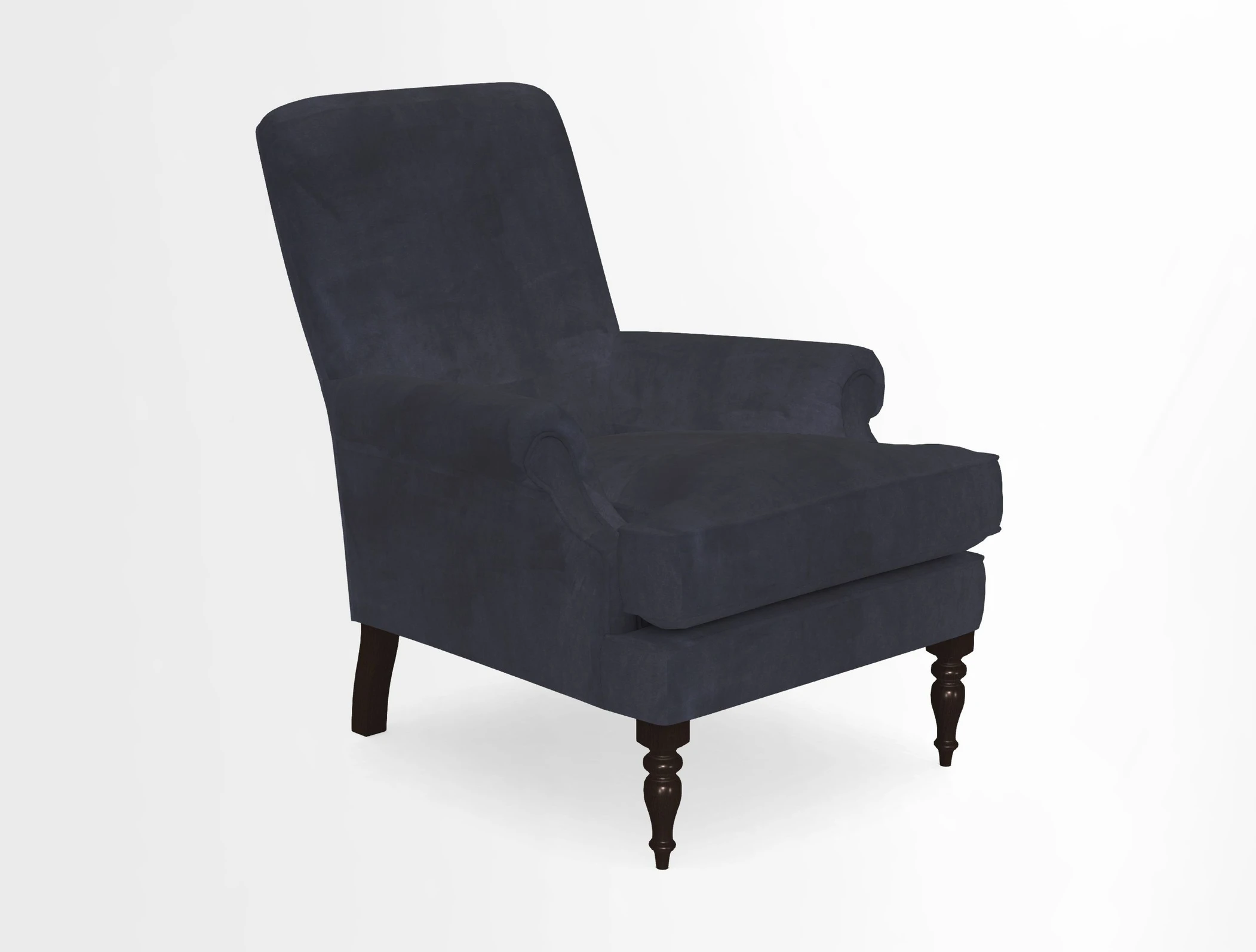 Thistle Chair in Indigo & Wills Morocco Epic Blue