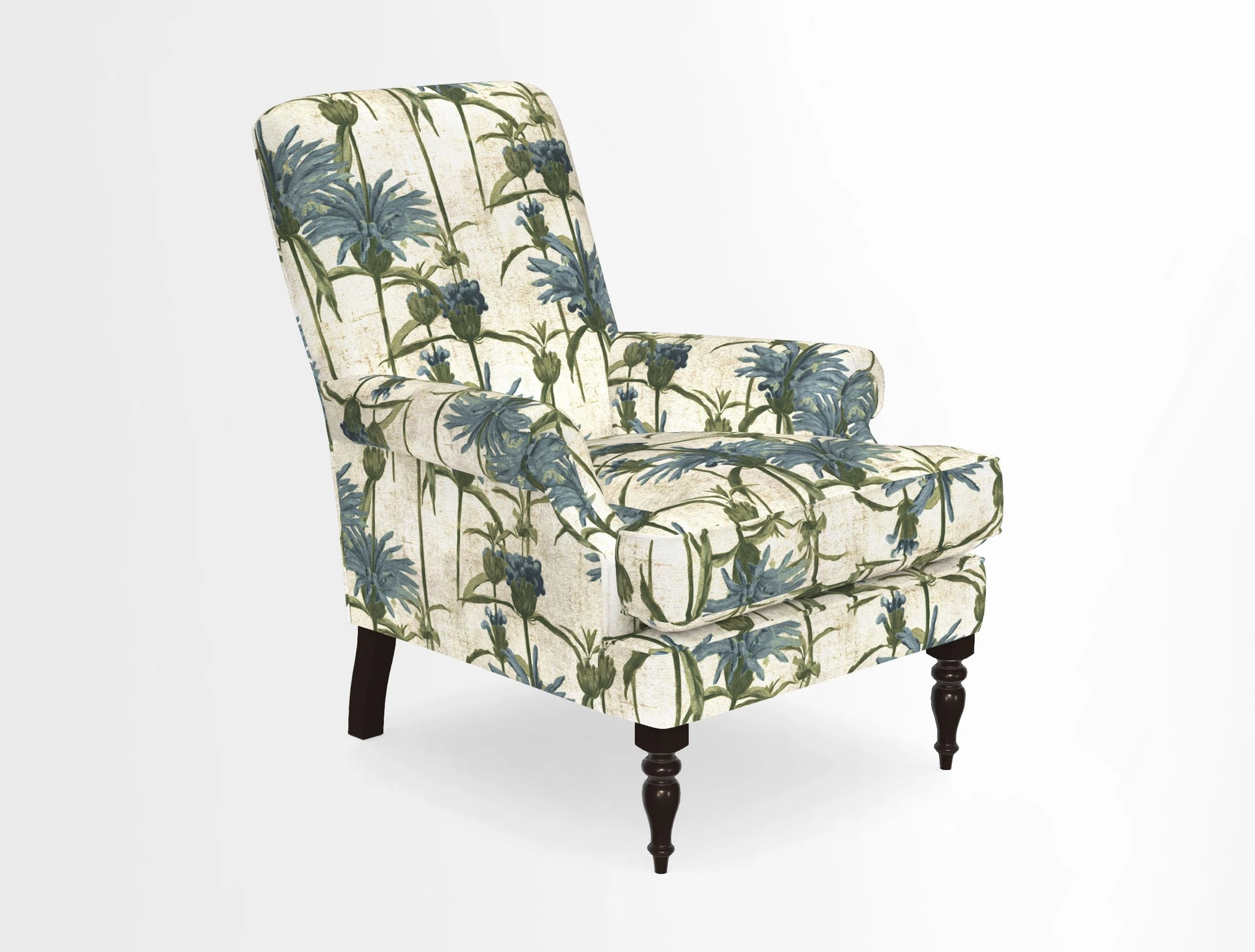 Thistle Chair in Indigo & Wills Morocco Epic Blue