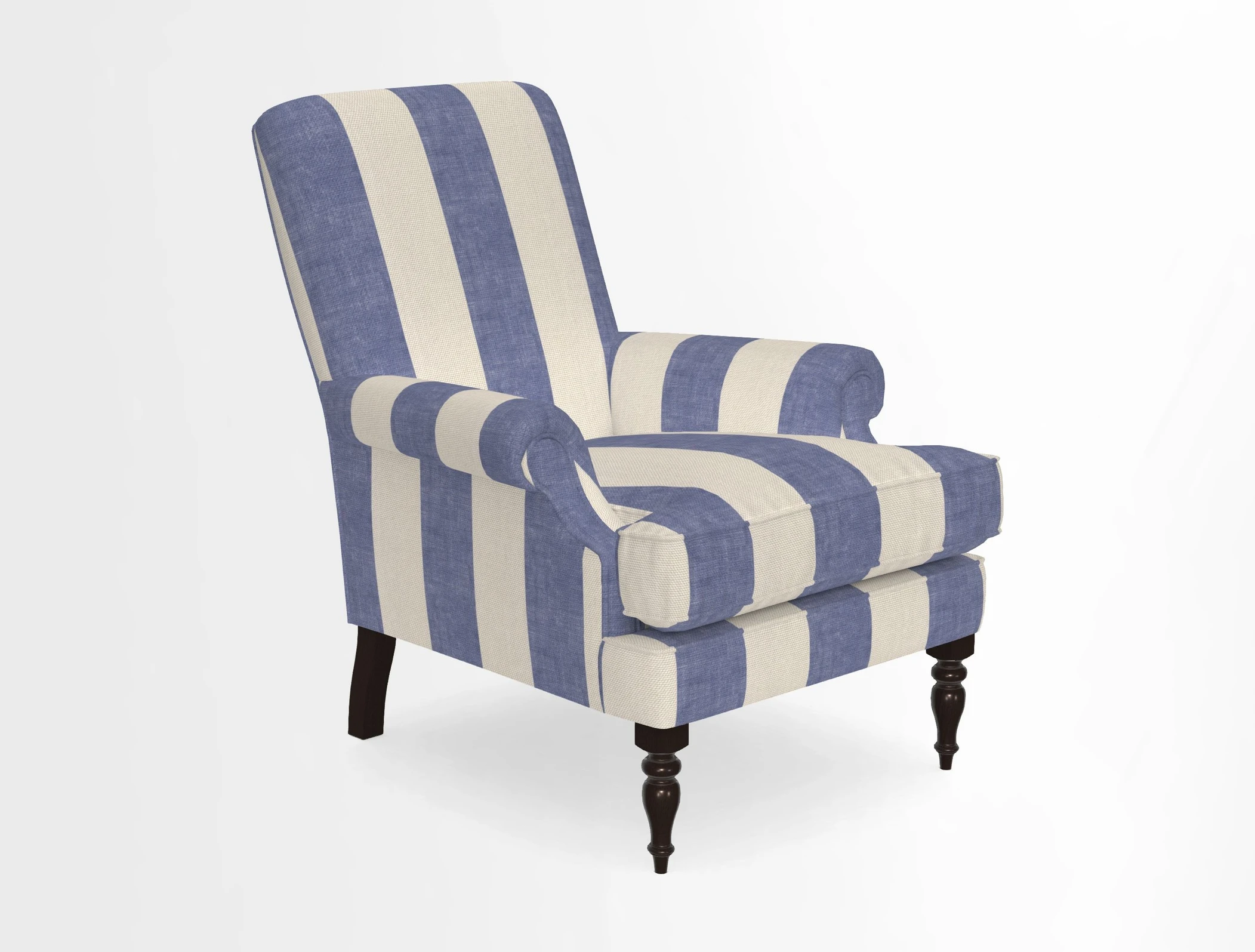 Thistle Chair in Indigo & Wills Morocco Epic Blue