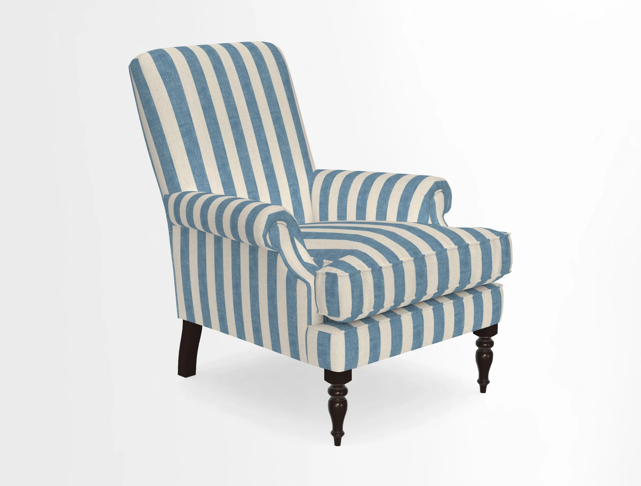 Thistle Chair in Indigo & Wills Morocco Epic Blue