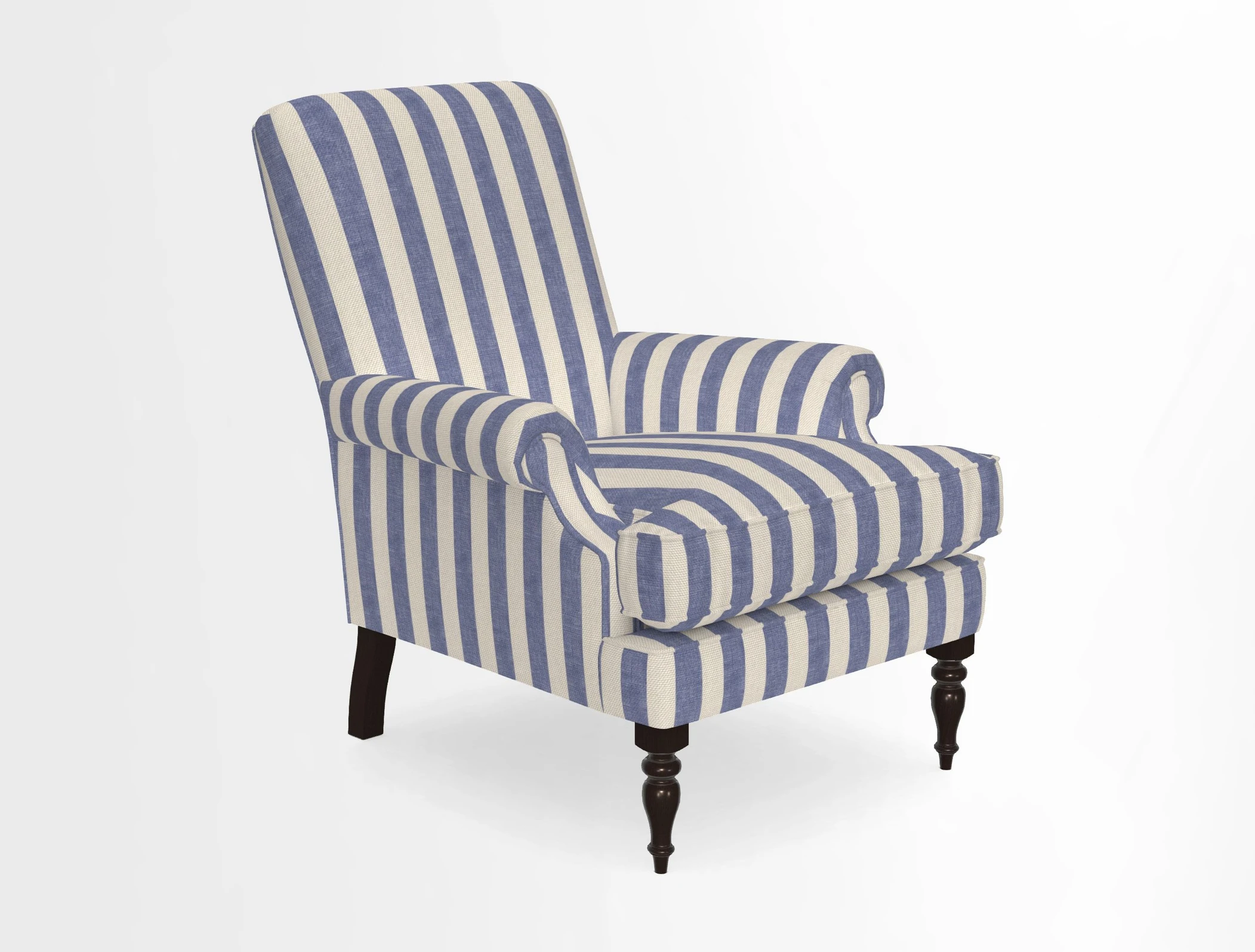 Thistle Chair in Indigo & Wills Morocco Epic Blue