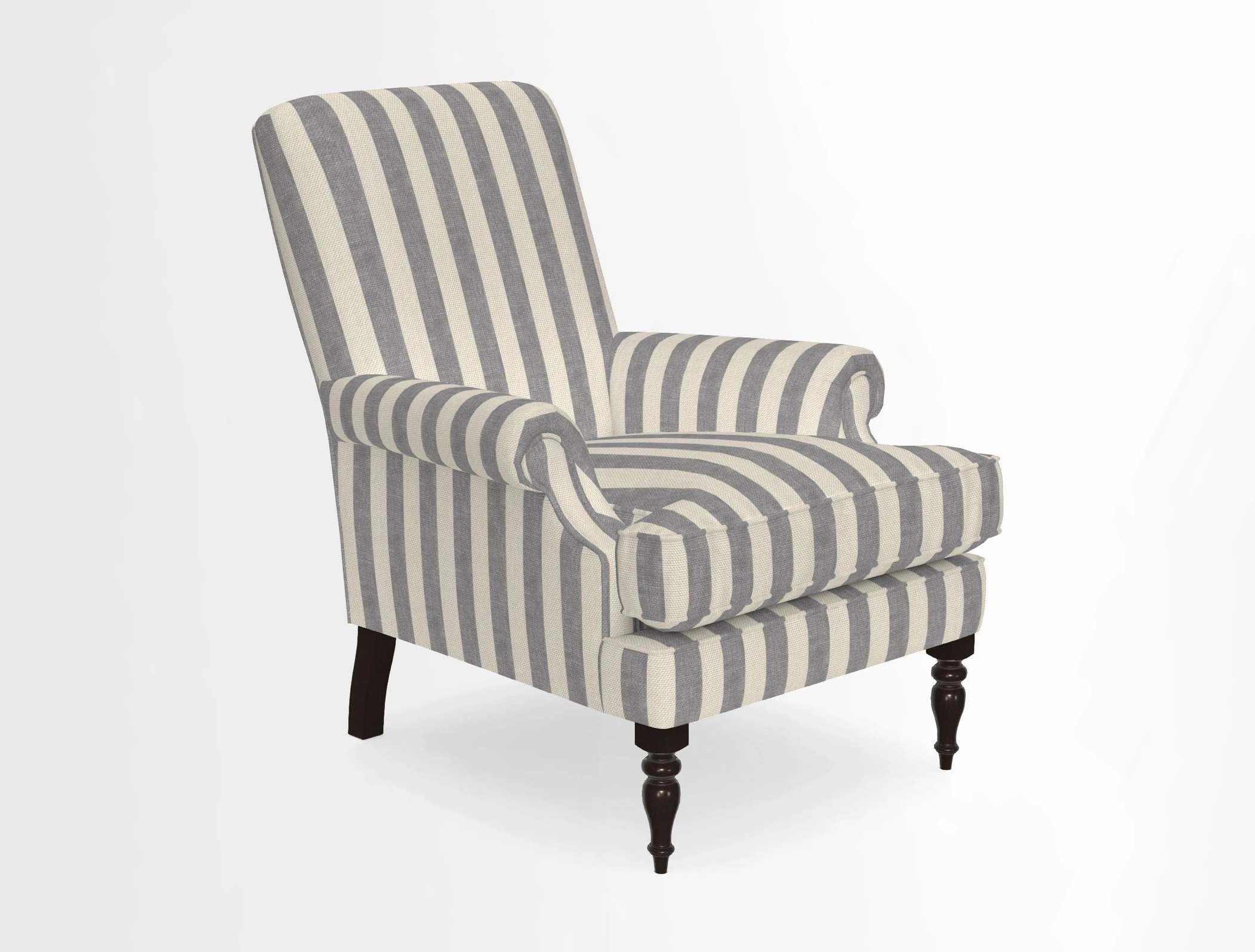 Thistle Chair in Indigo & Wills Morocco Epic Blue