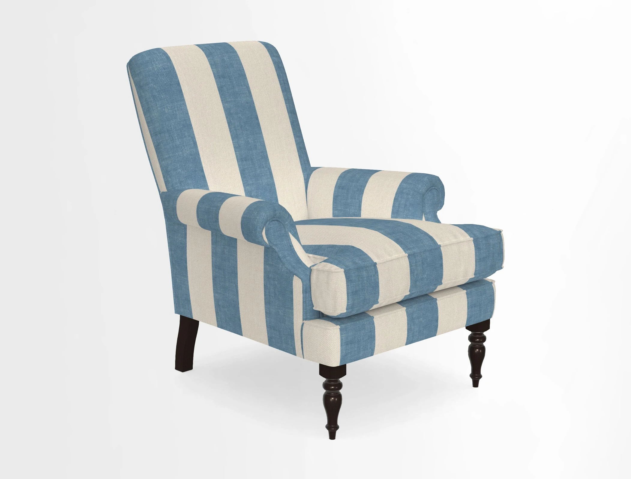 Thistle Chair in Indigo & Wills Morocco Epic Blue