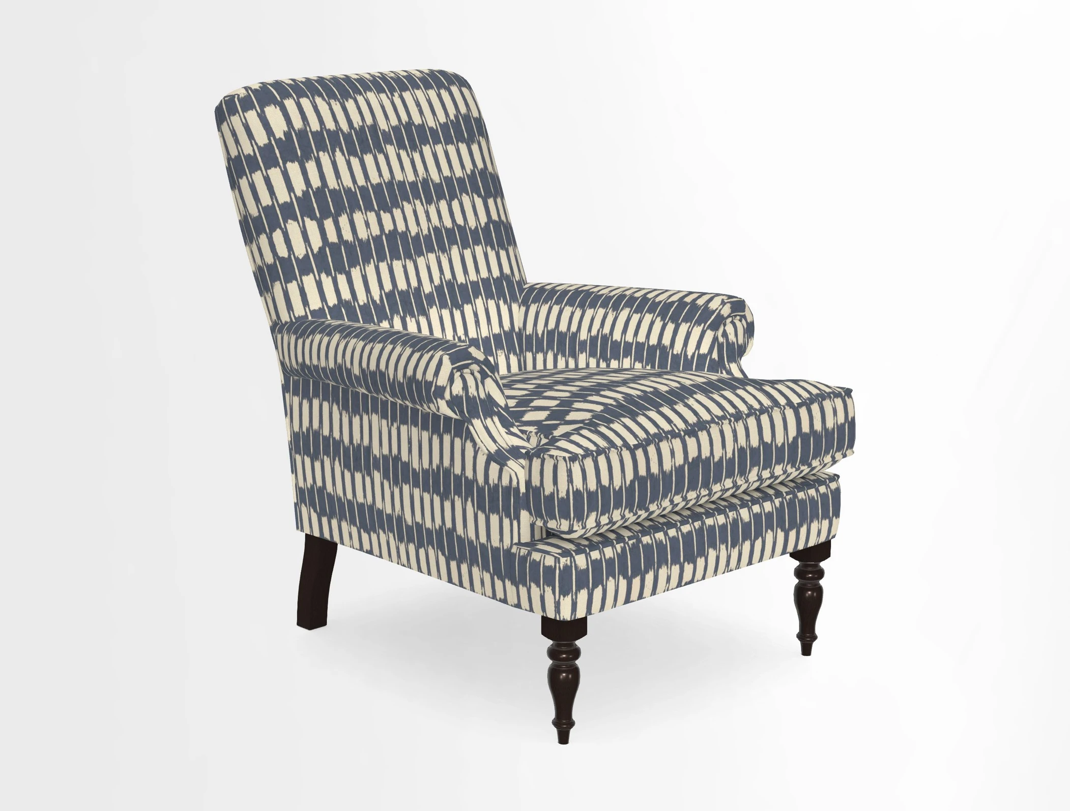 Thistle Chair in Indigo & Wills Morocco Epic Blue