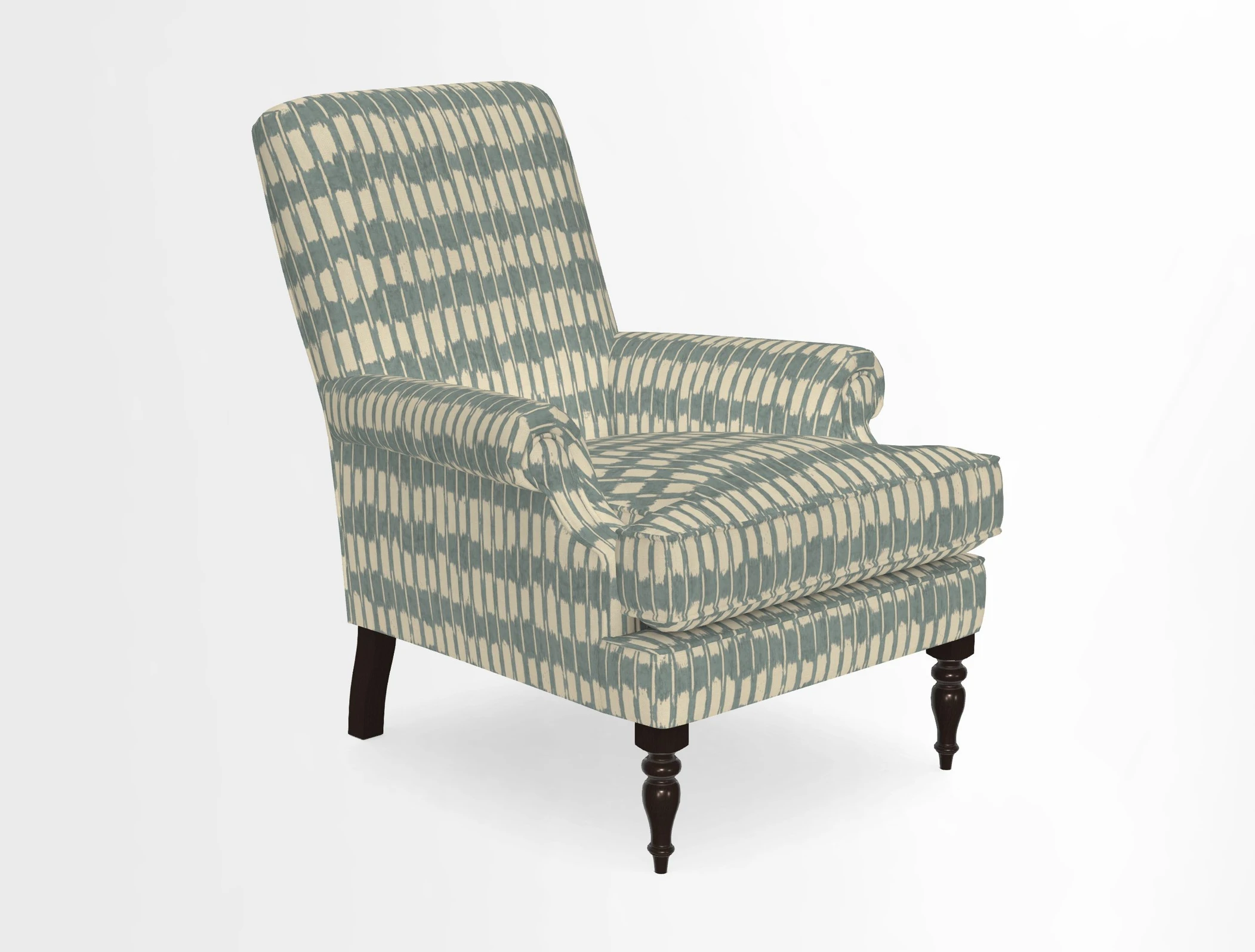 Thistle Chair in Indigo & Wills Morocco Epic Blue