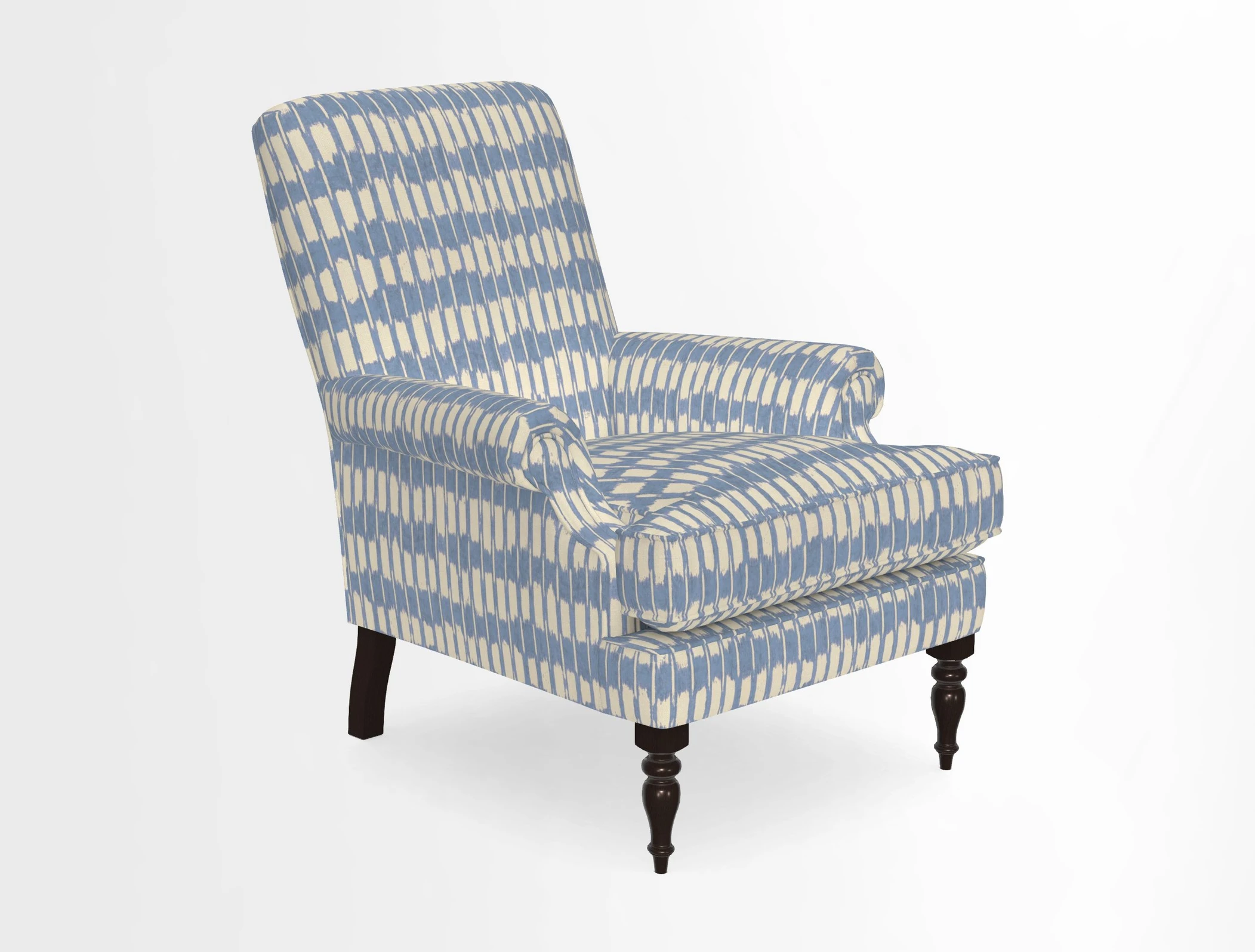 Thistle Chair in Indigo & Wills Morocco Epic Blue