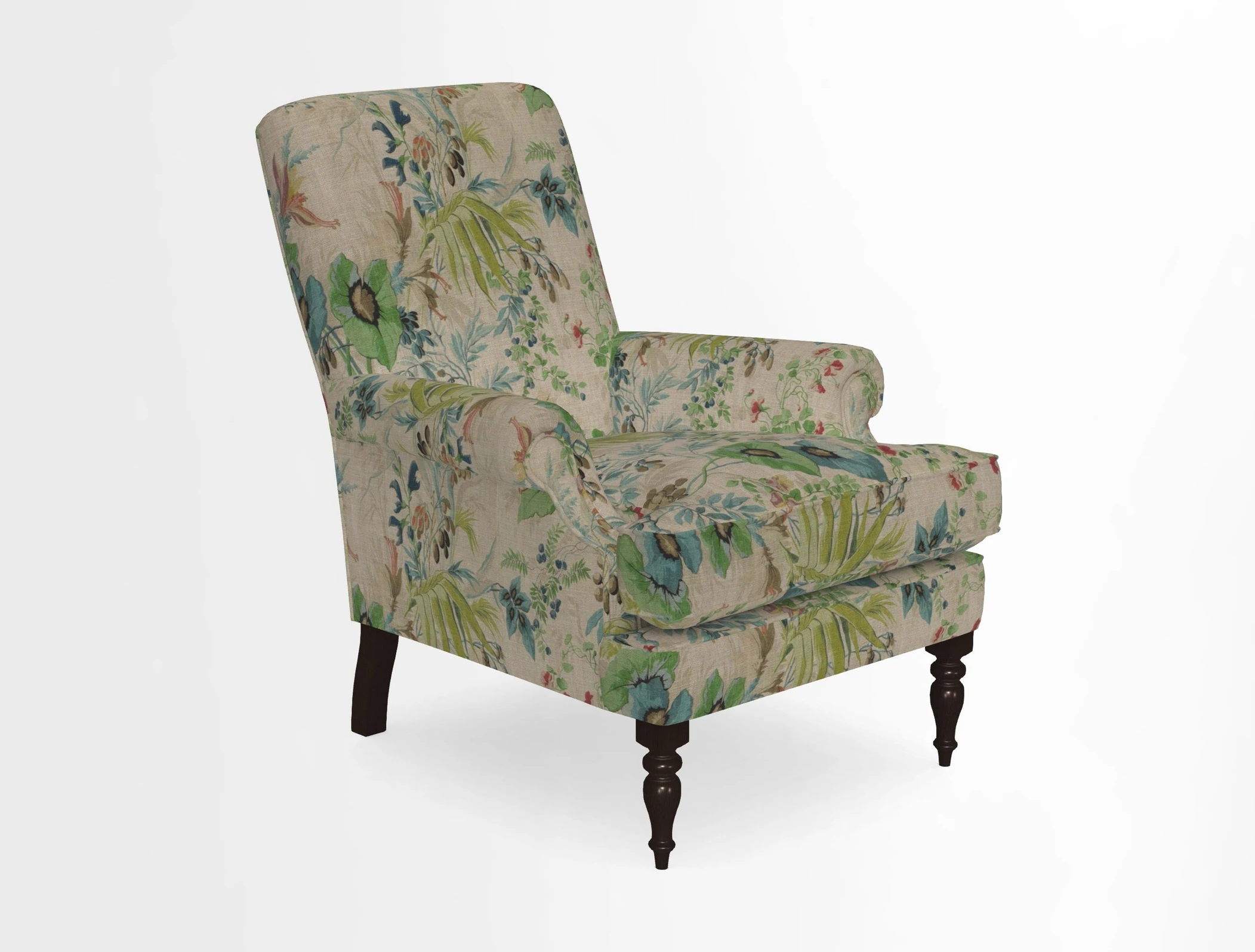 Thistle Chair in Indigo & Wills Morocco Epic Blue