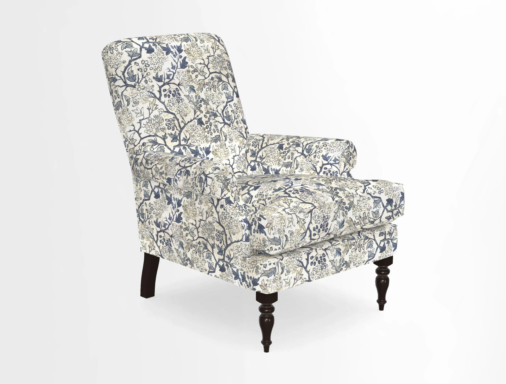 Thistle Chair in Indigo & Wills Morocco Epic Blue