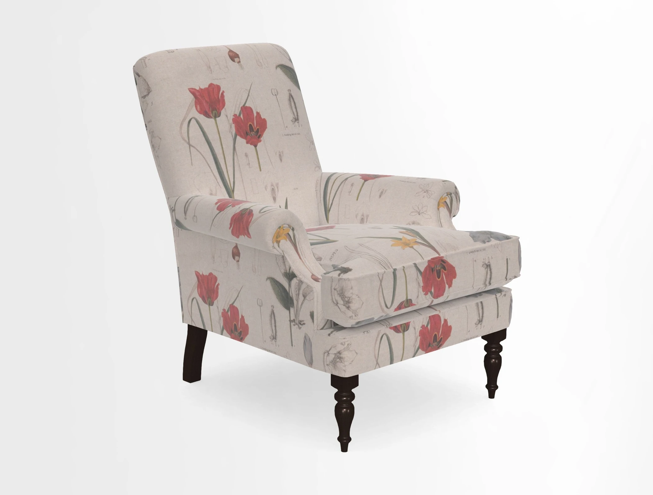 Thistle Chair in Indigo & Wills Morocco Epic Blue