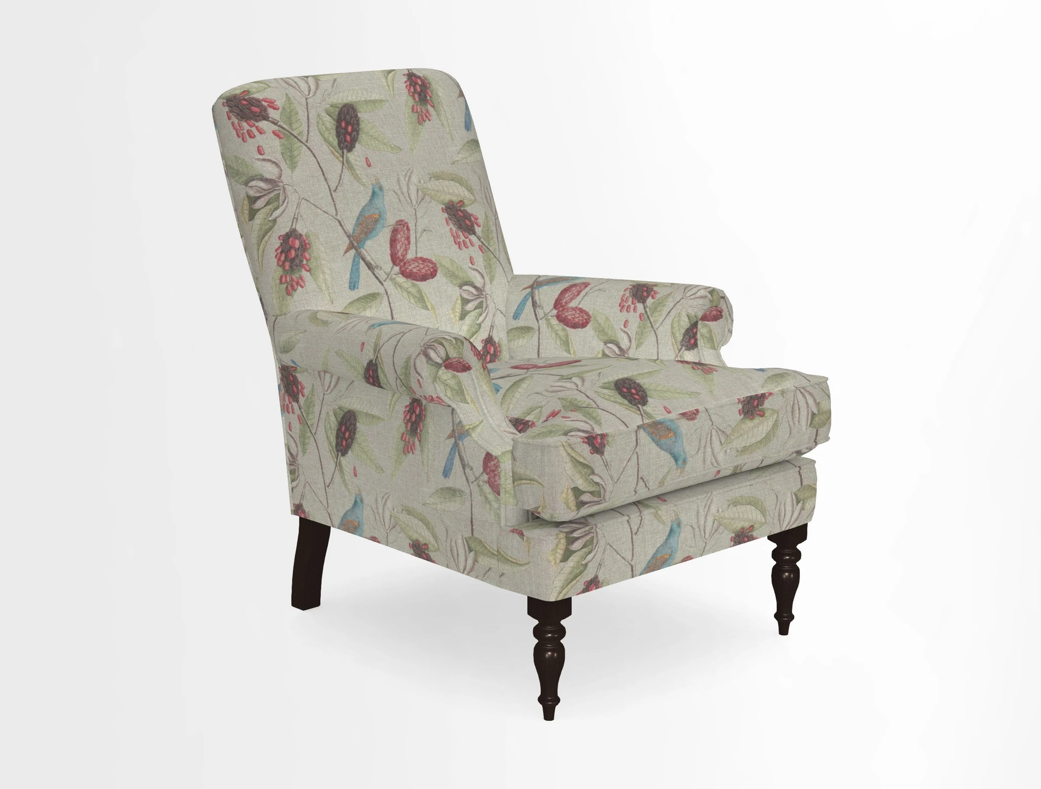 Thistle Chair in Indigo & Wills Morocco Epic Blue