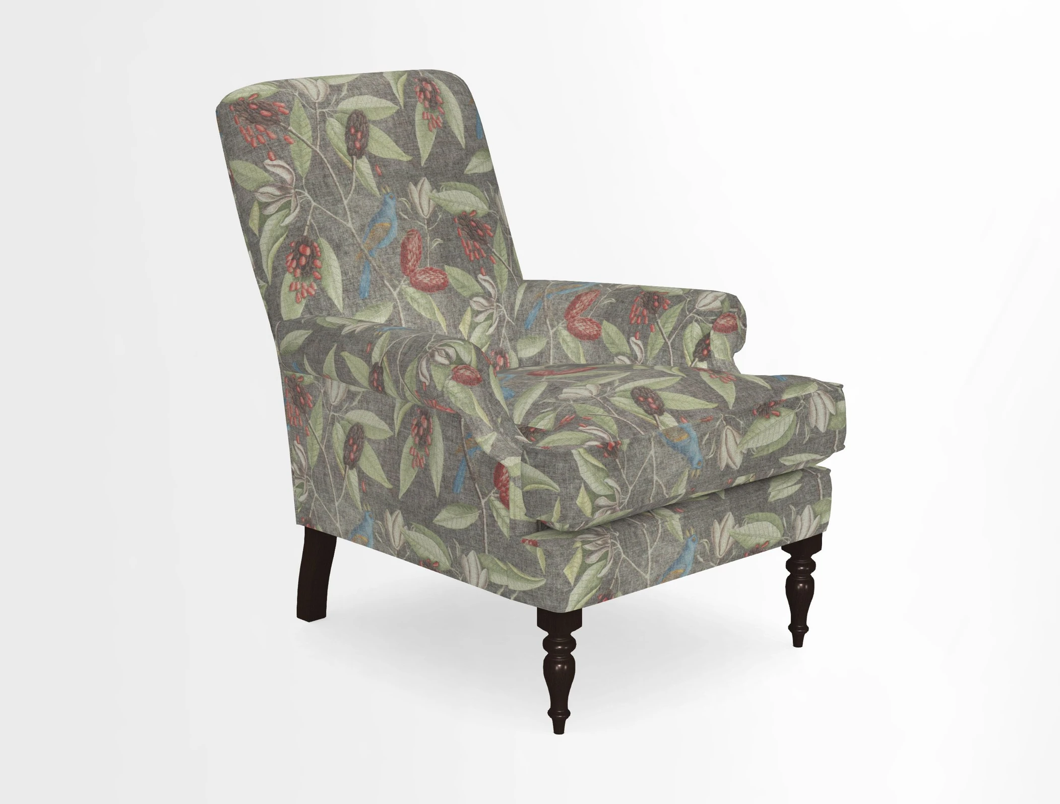 Thistle Chair in Indigo & Wills Morocco Epic Blue