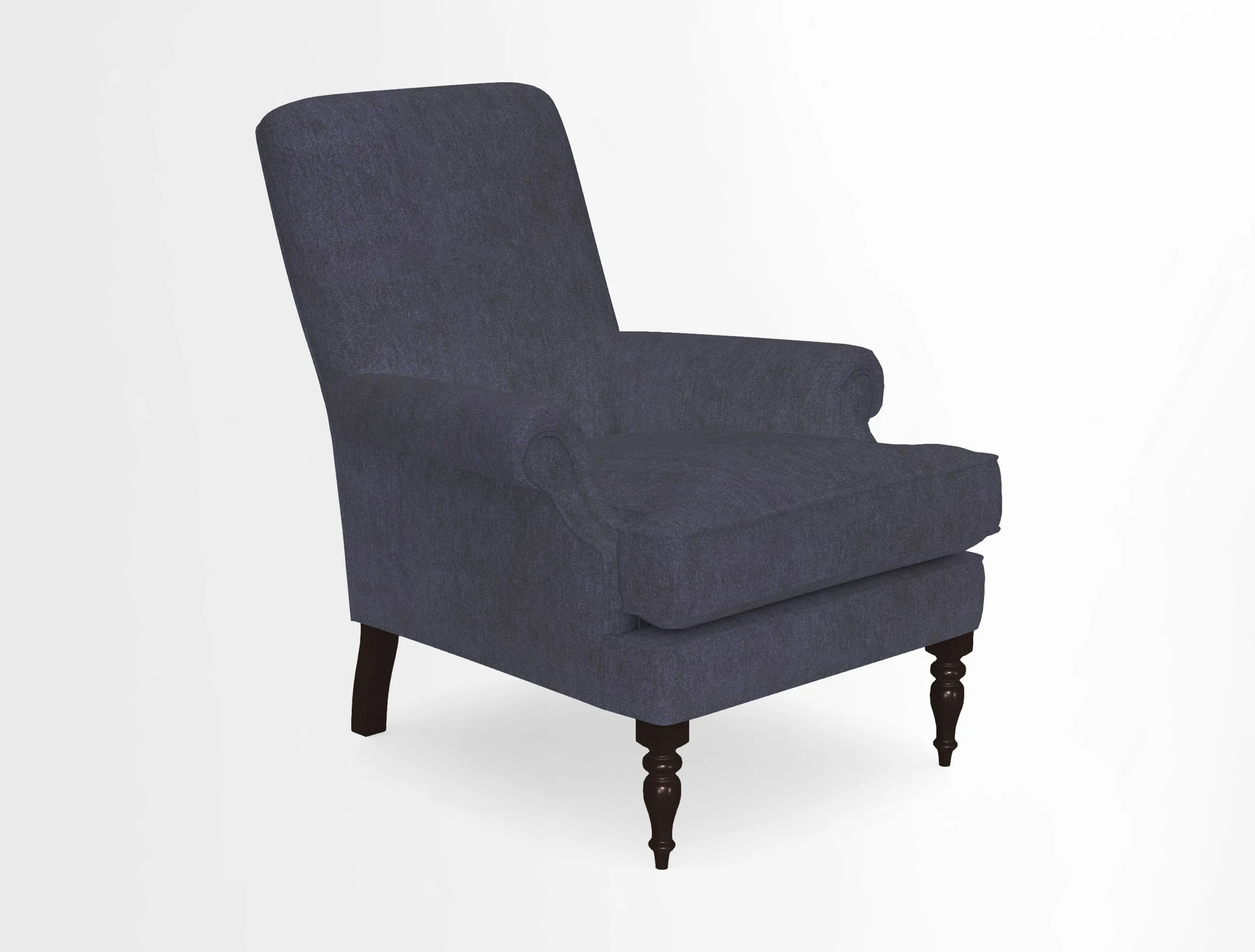 Thistle Chair in Indigo & Wills Morocco Epic Blue