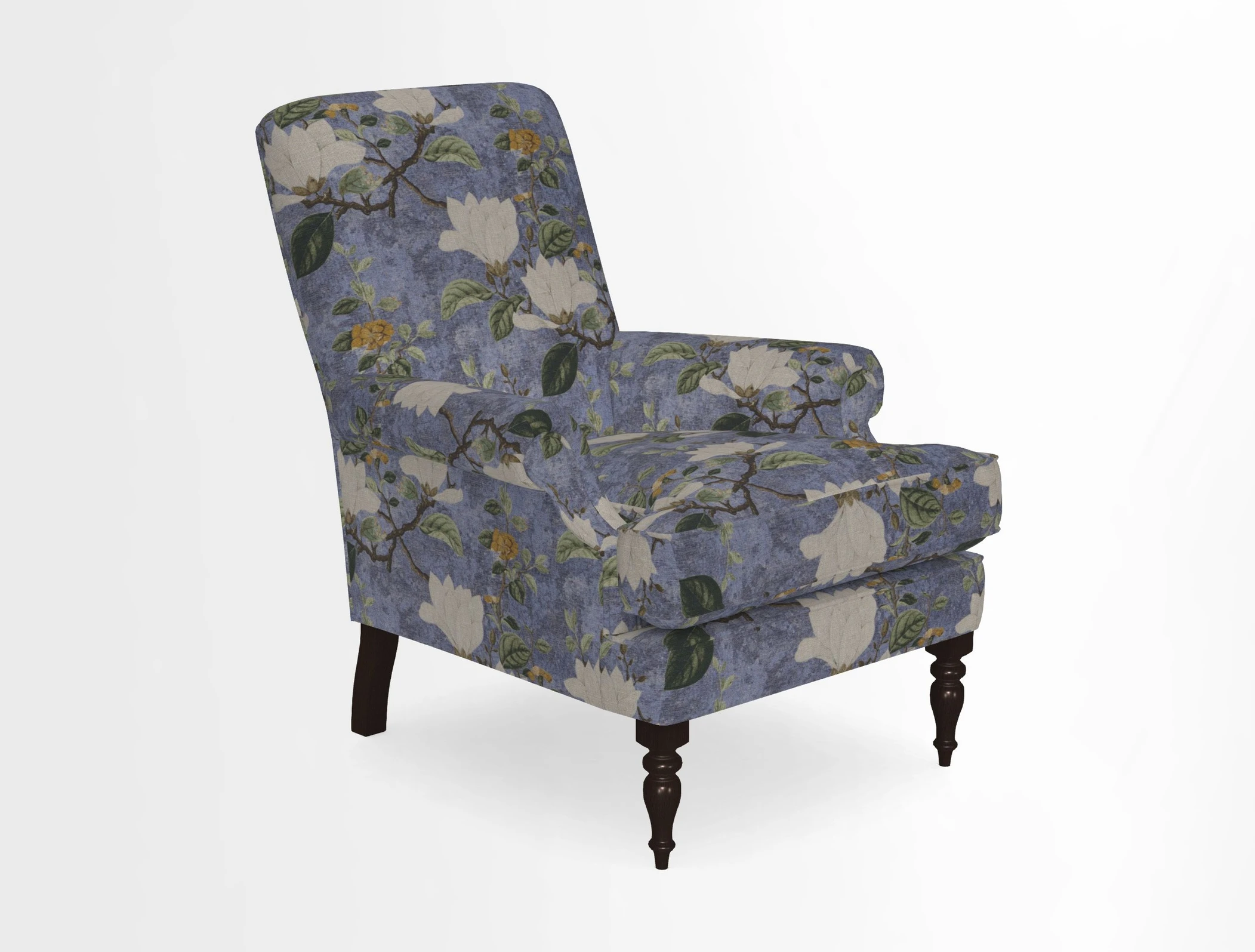 Thistle Chair in Indigo & Wills Morocco Epic Blue