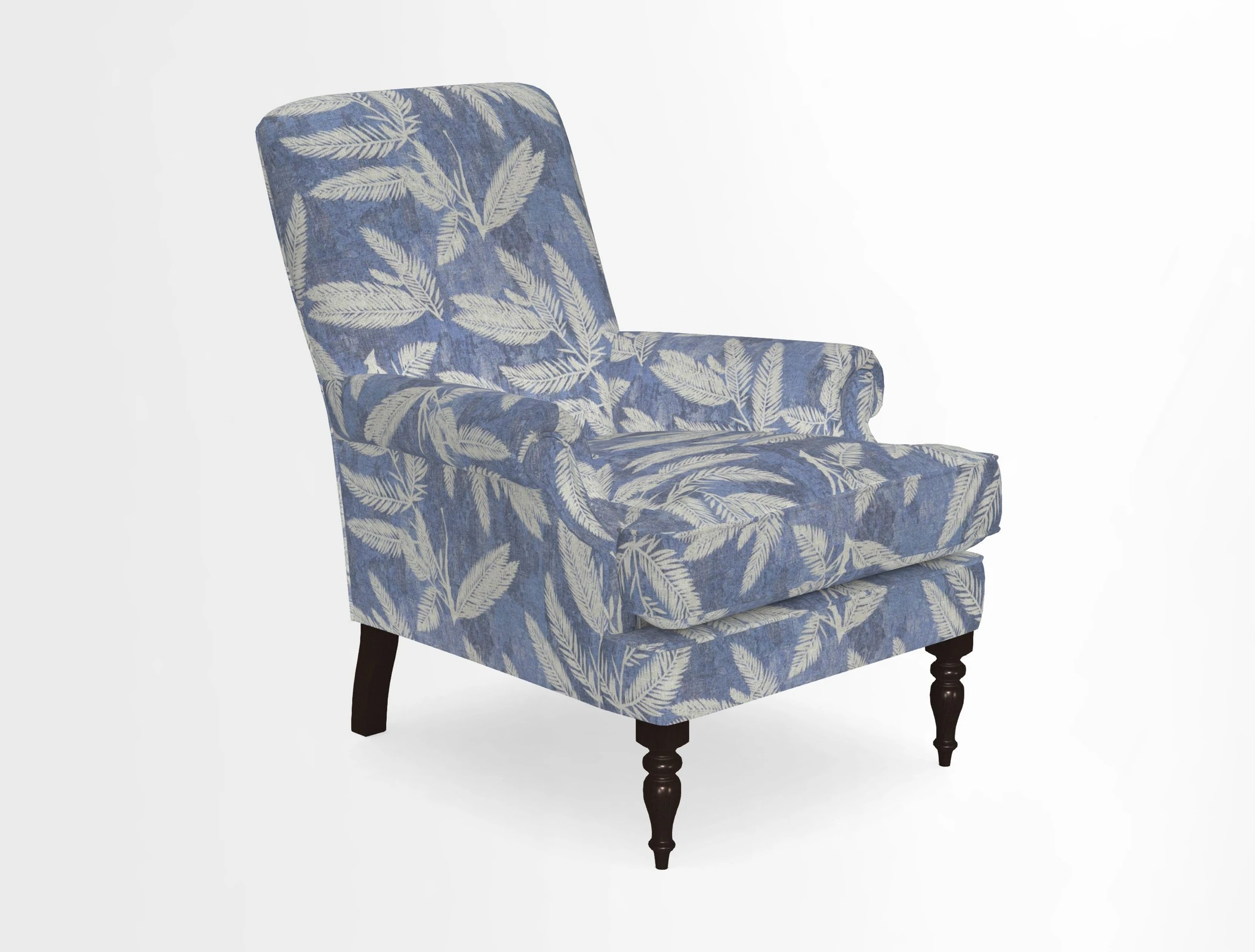 Thistle Chair in Indigo & Wills Morocco Epic Blue