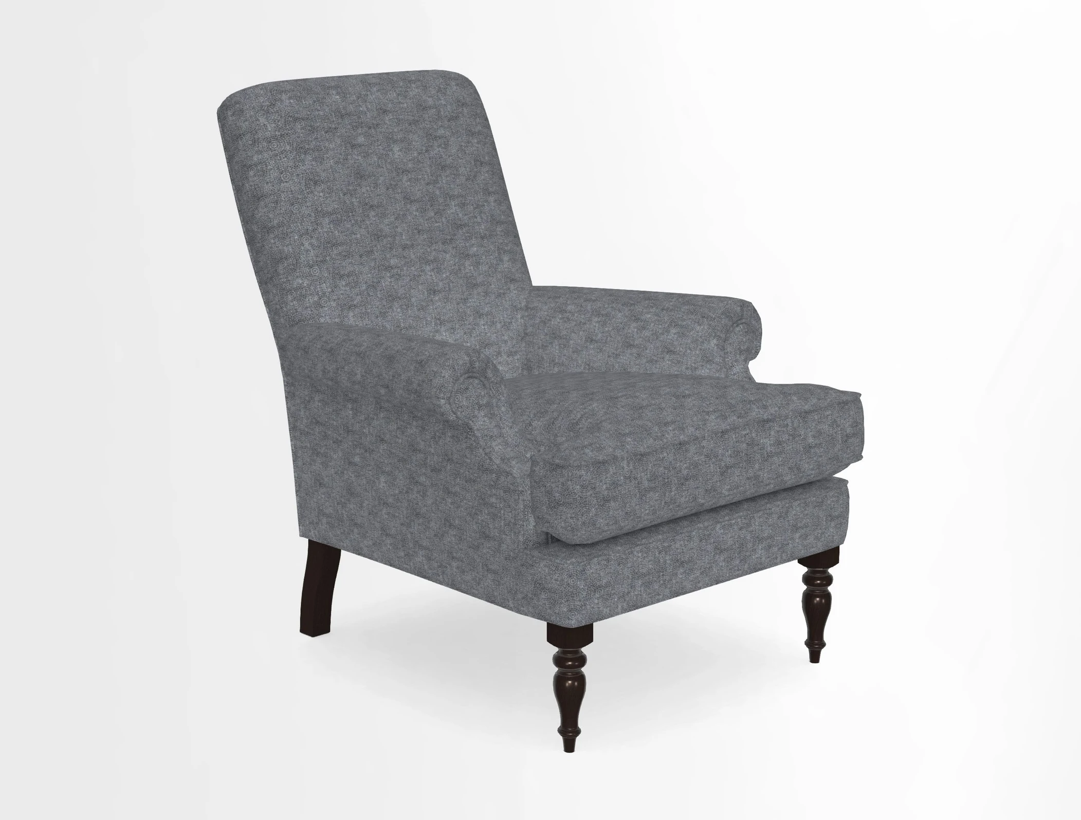 Thistle Chair in Indigo & Wills Morocco Epic Blue
