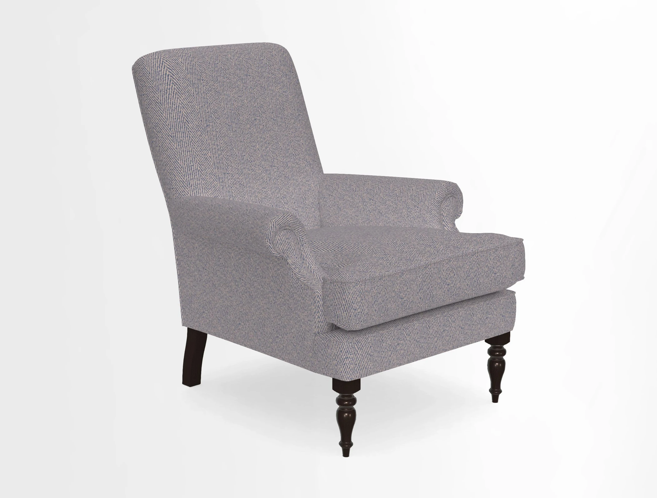 Thistle Chair in Indigo & Wills Morocco Epic Blue