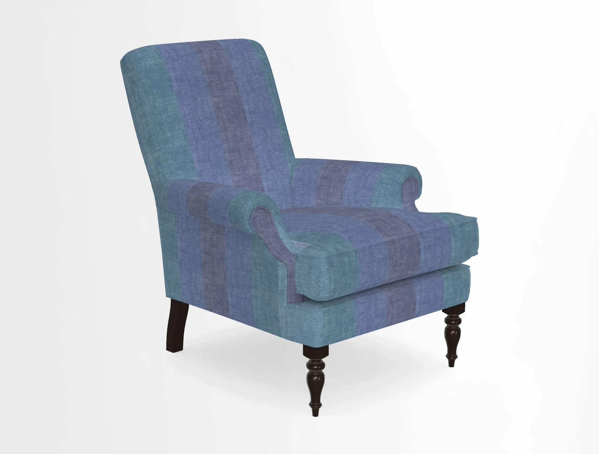 Thistle Chair in Indigo & Wills Morocco Epic Blue