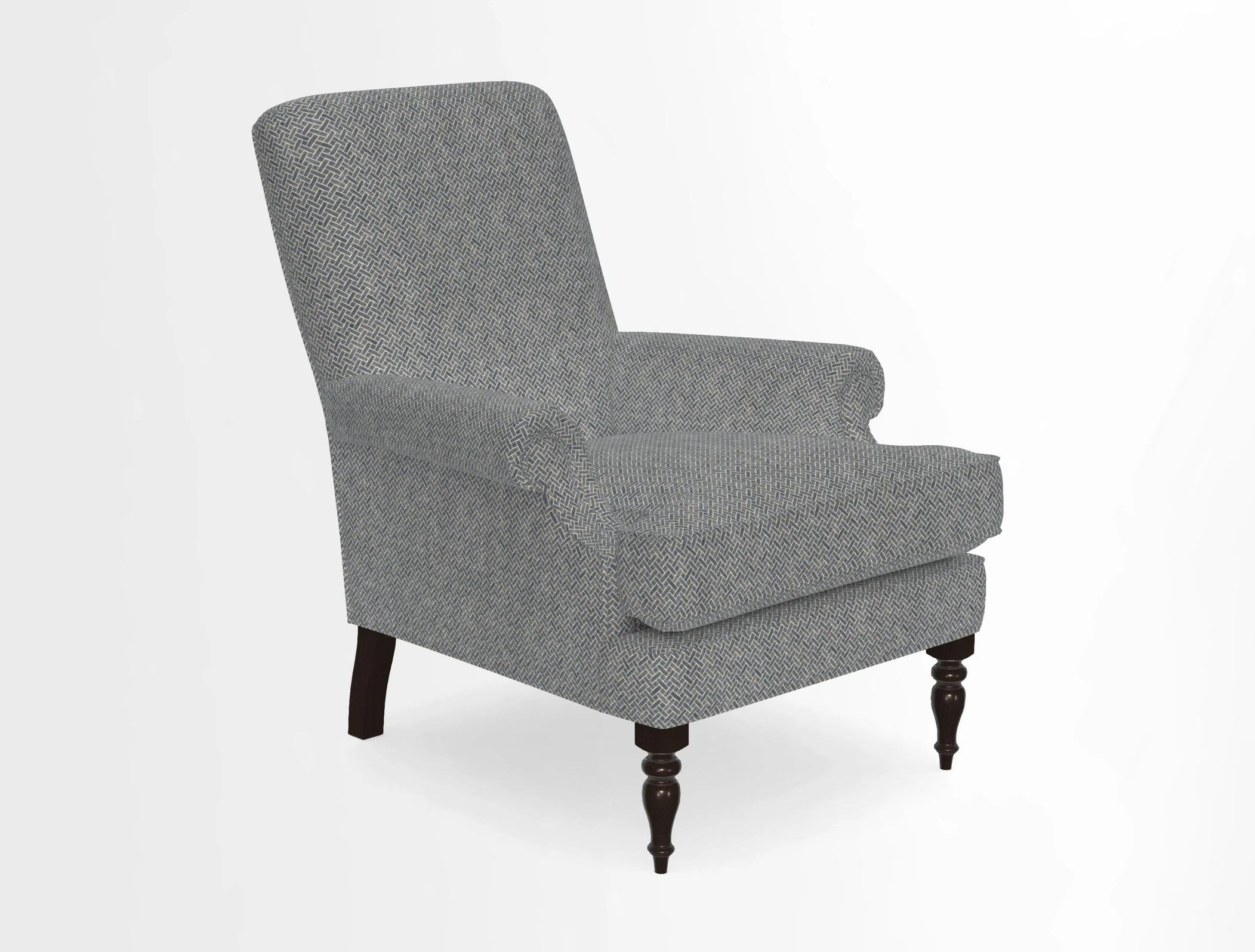 Thistle Chair in Indigo & Wills Morocco Epic Blue