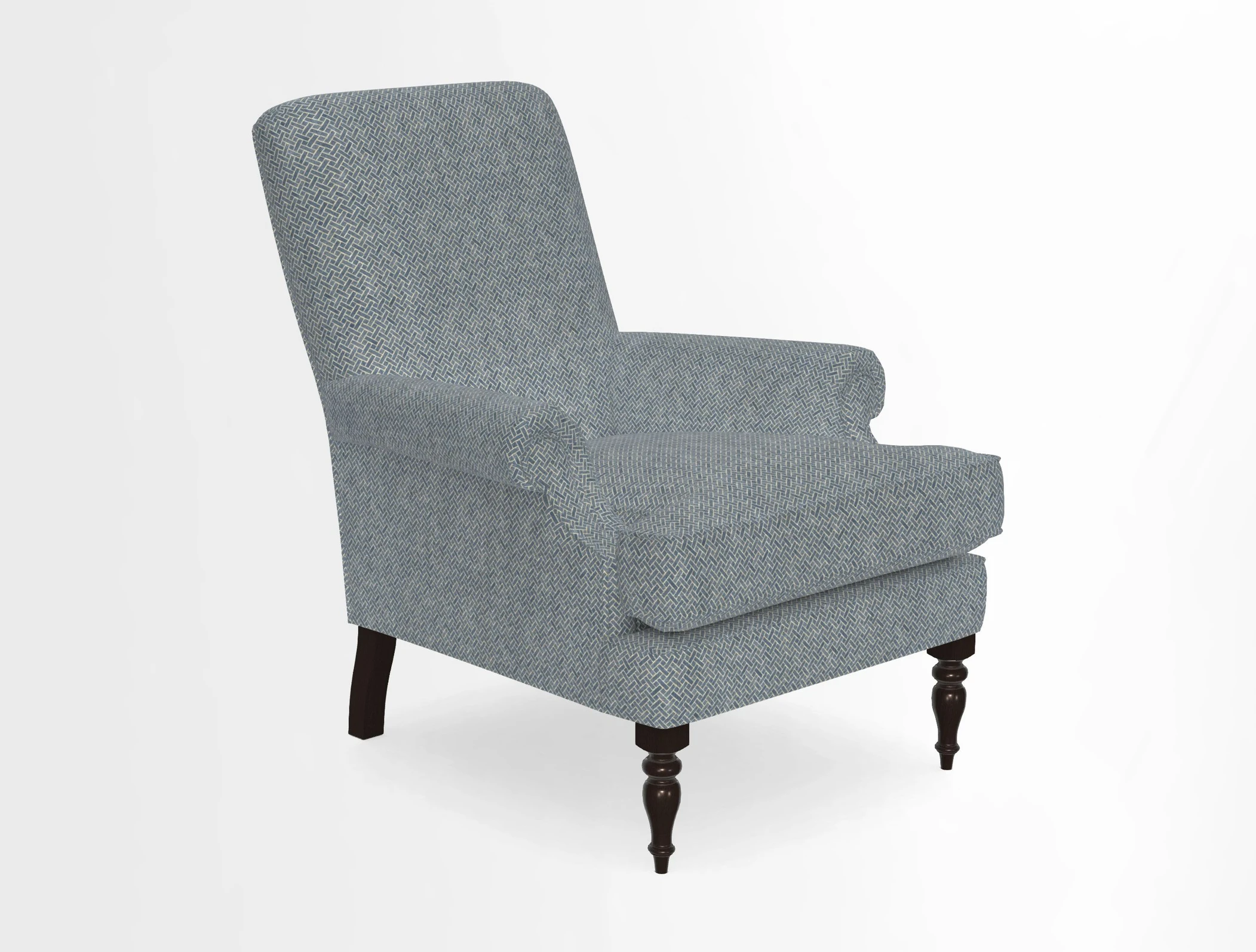 Thistle Chair in Indigo & Wills Morocco Epic Blue