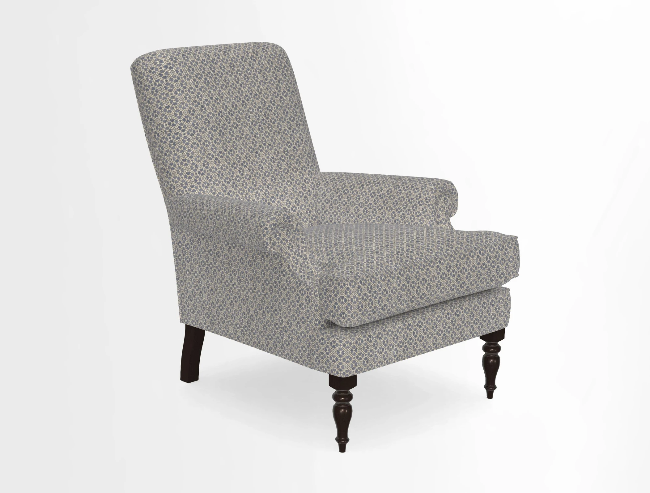 Thistle Chair in Indigo & Wills Morocco Epic Blue