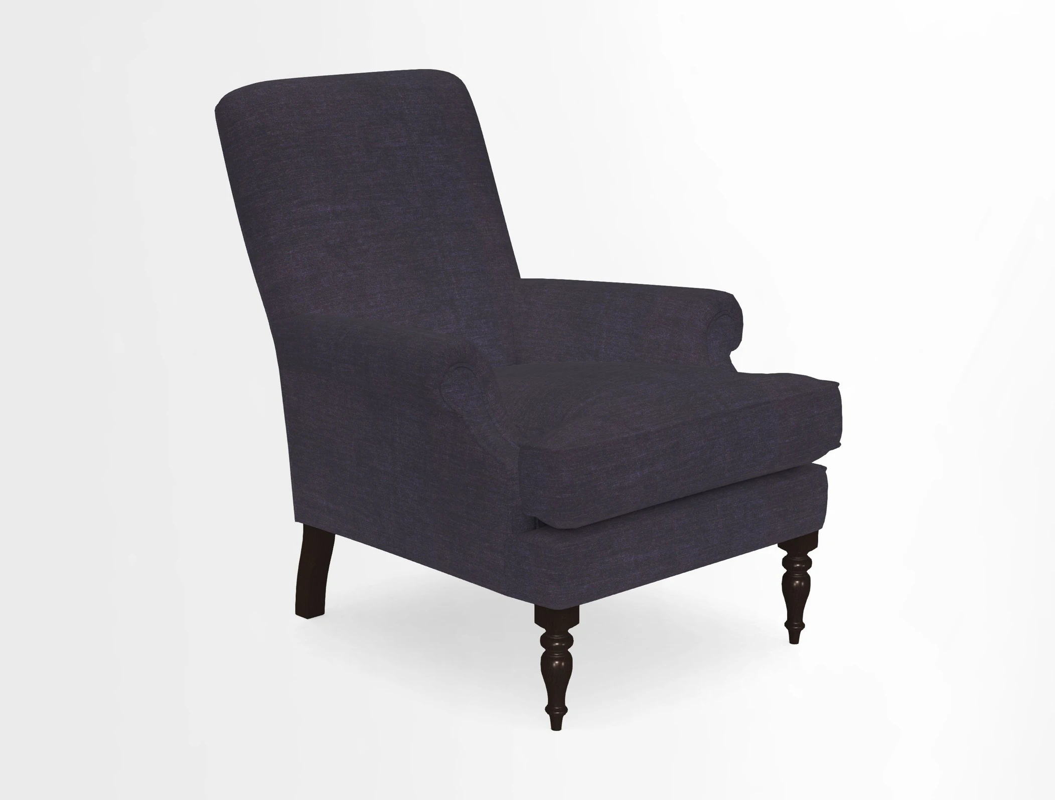 Thistle Chair in Indigo & Wills Morocco Epic Blue
