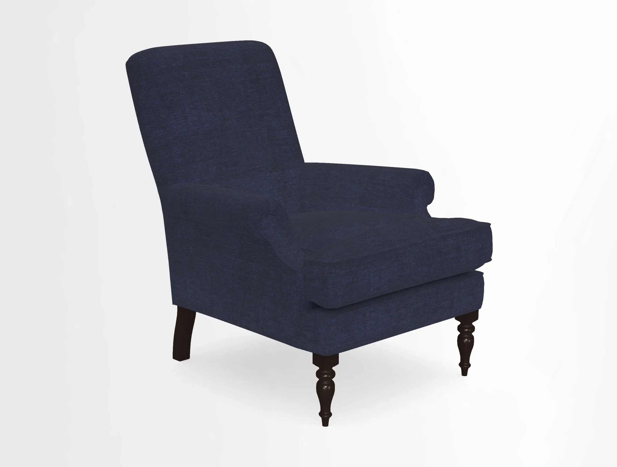 Thistle Chair in Indigo & Wills Morocco Epic Blue