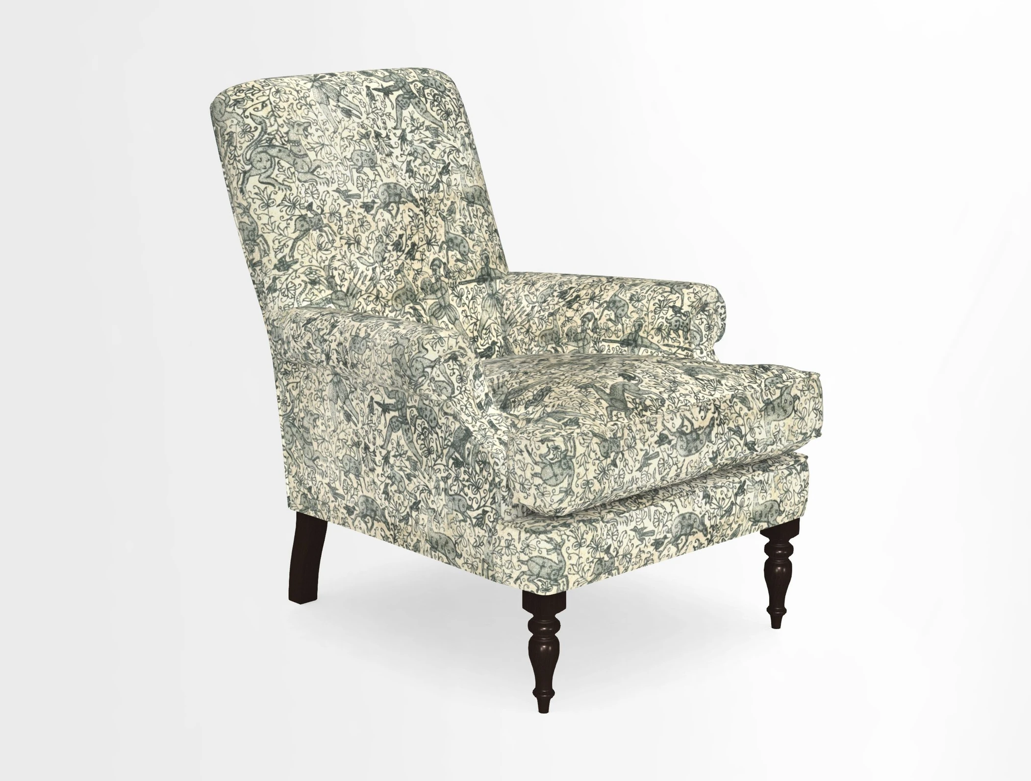 Thistle Chair in Indigo & Wills Morocco Epic Blue