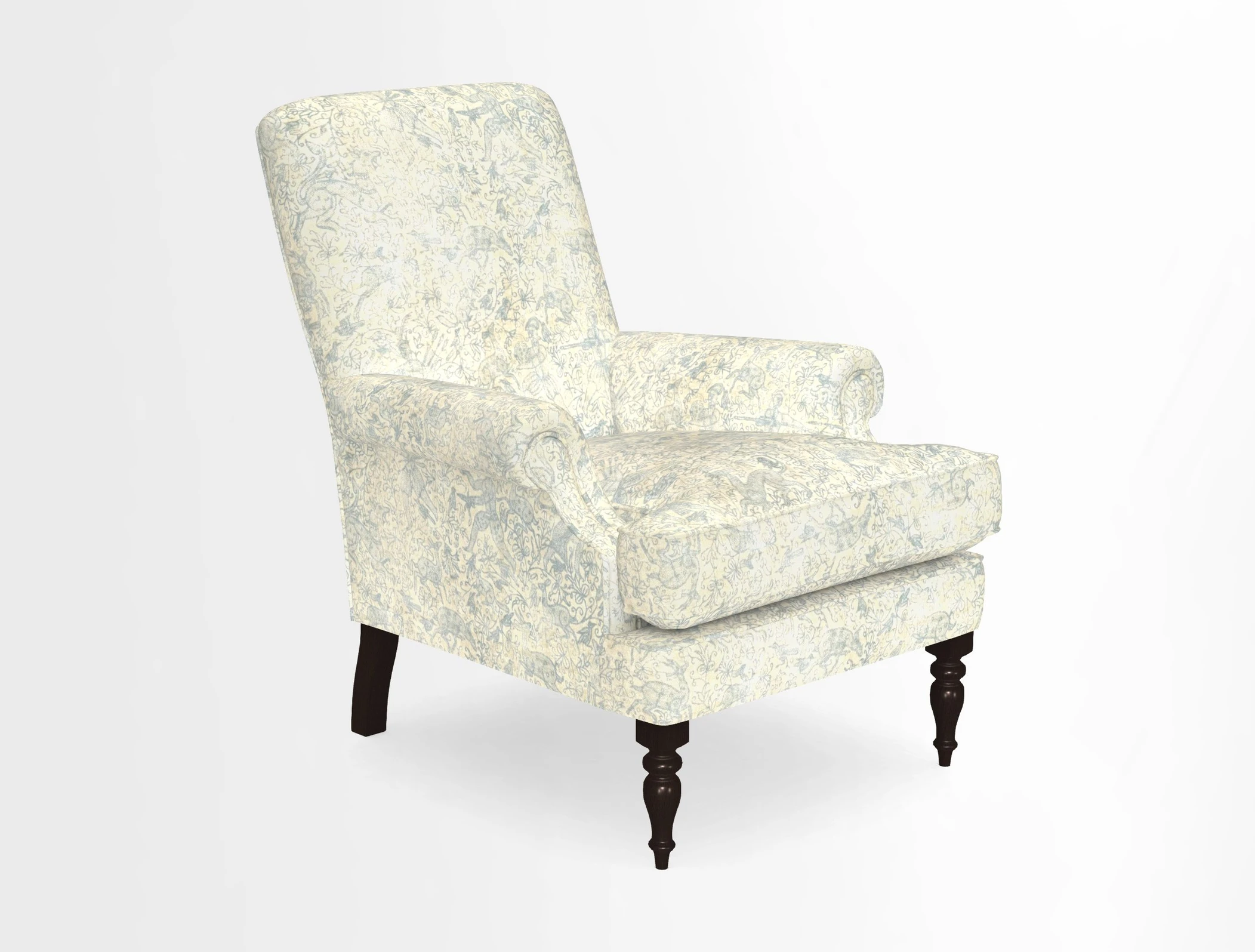 Thistle Chair in Indigo & Wills Morocco Epic Blue