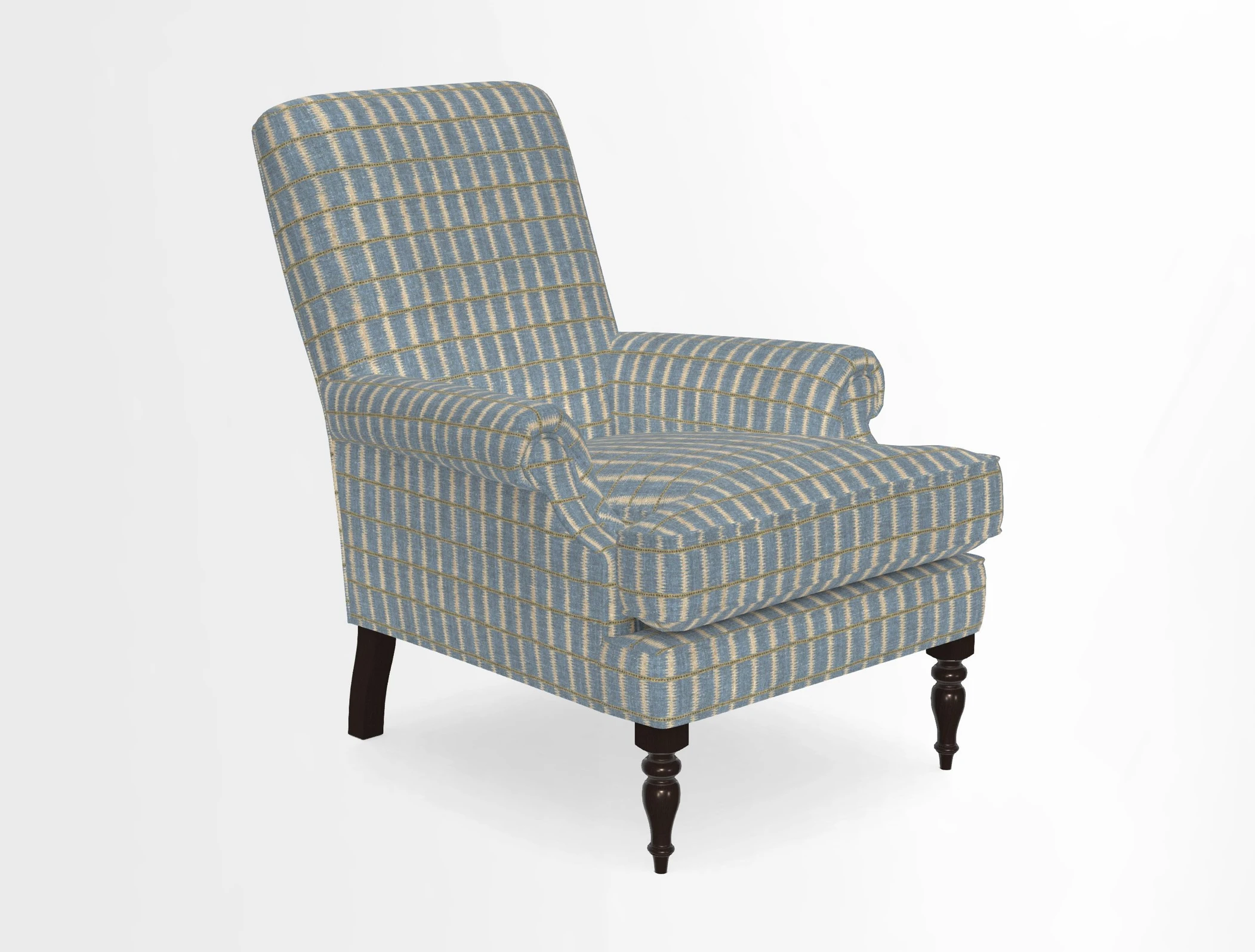 Thistle Chair in Indigo & Wills Morocco Epic Blue