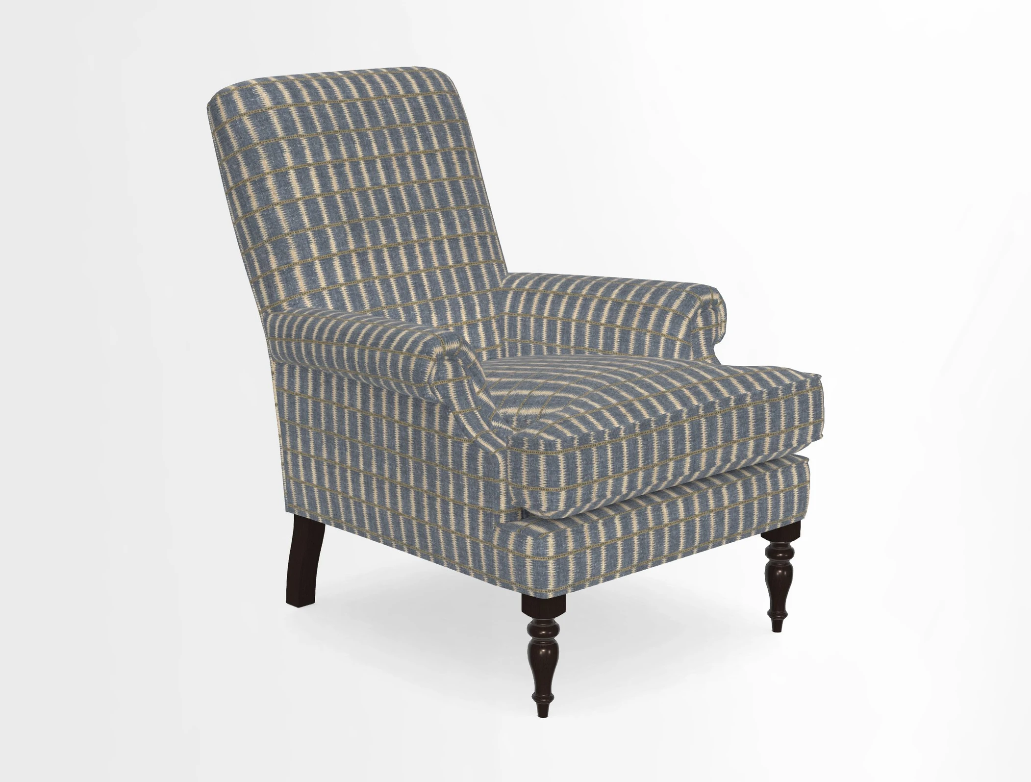 Thistle Chair in Indigo & Wills Morocco Epic Blue