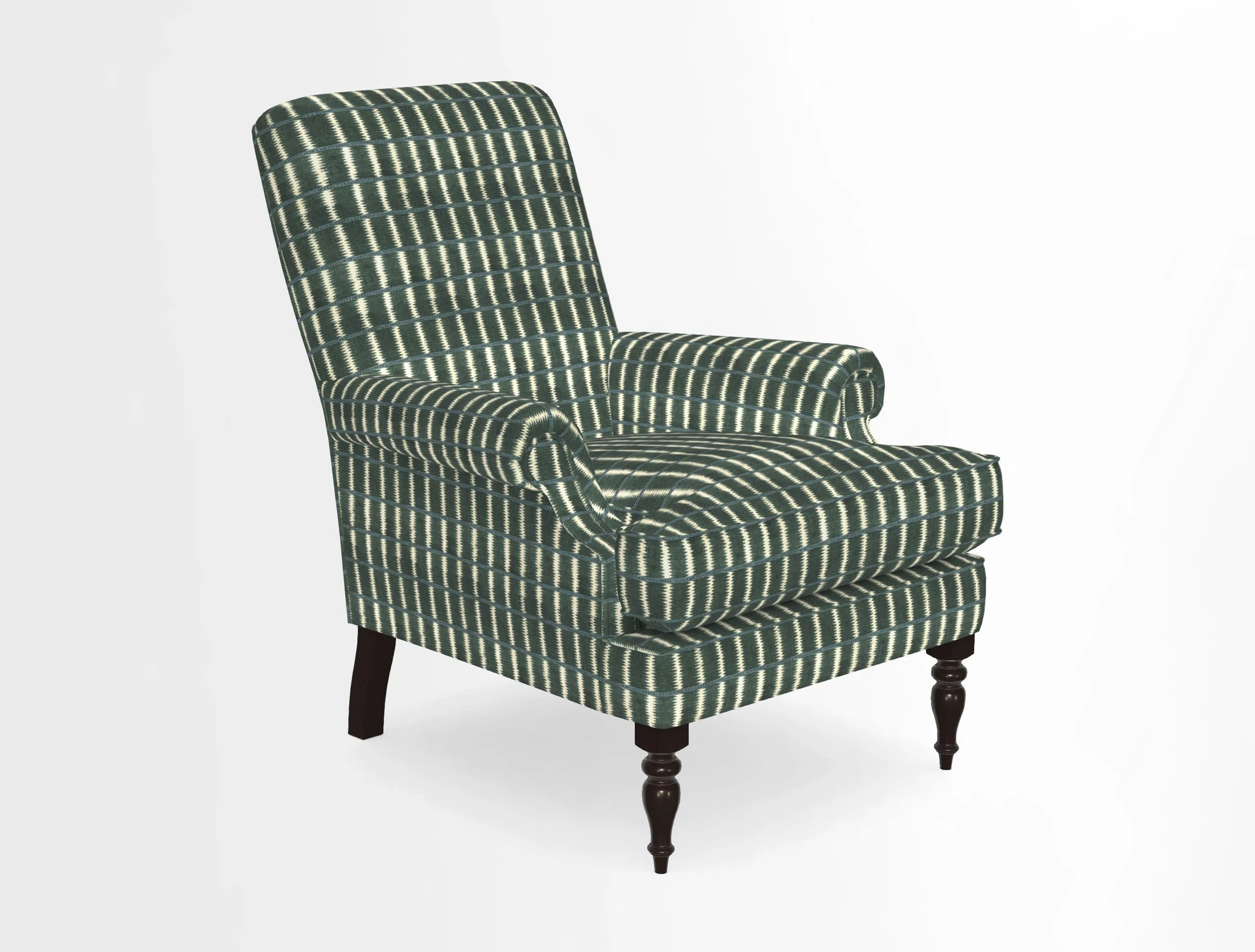 Thistle Chair in Indigo & Wills Morocco Epic Blue