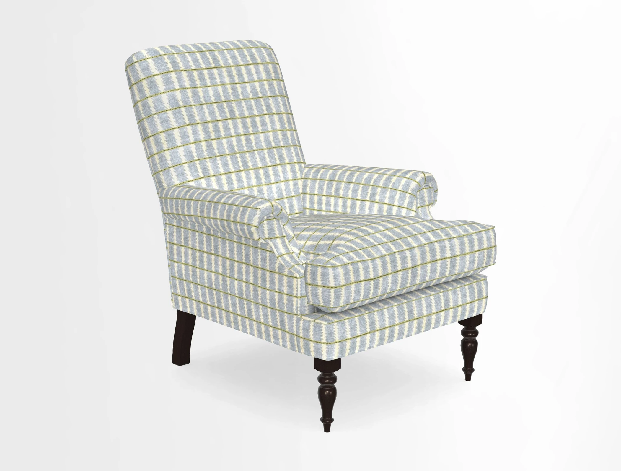Thistle Chair in Indigo & Wills Morocco Epic Blue