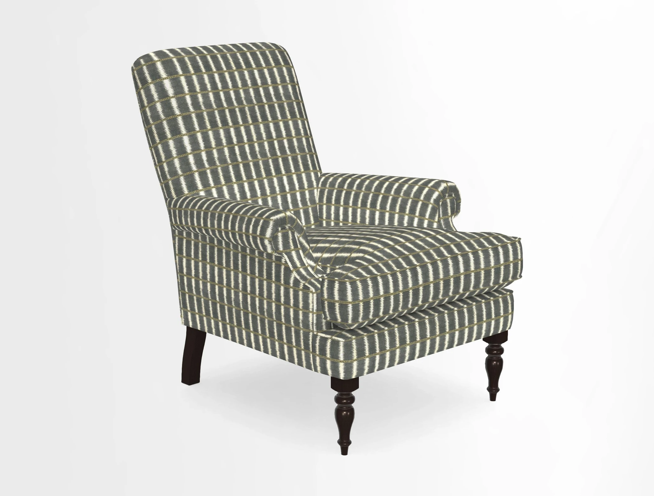 Thistle Chair in Indigo & Wills Morocco Epic Blue