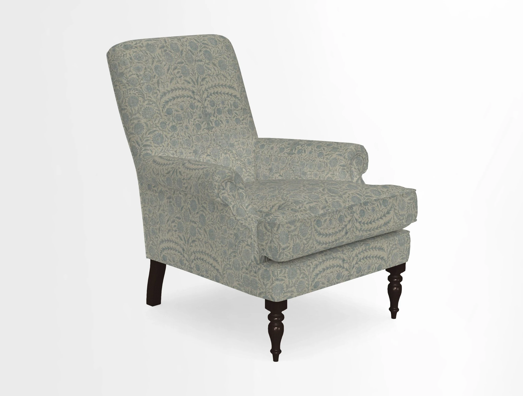 Thistle Chair in Indigo & Wills Morocco Epic Blue
