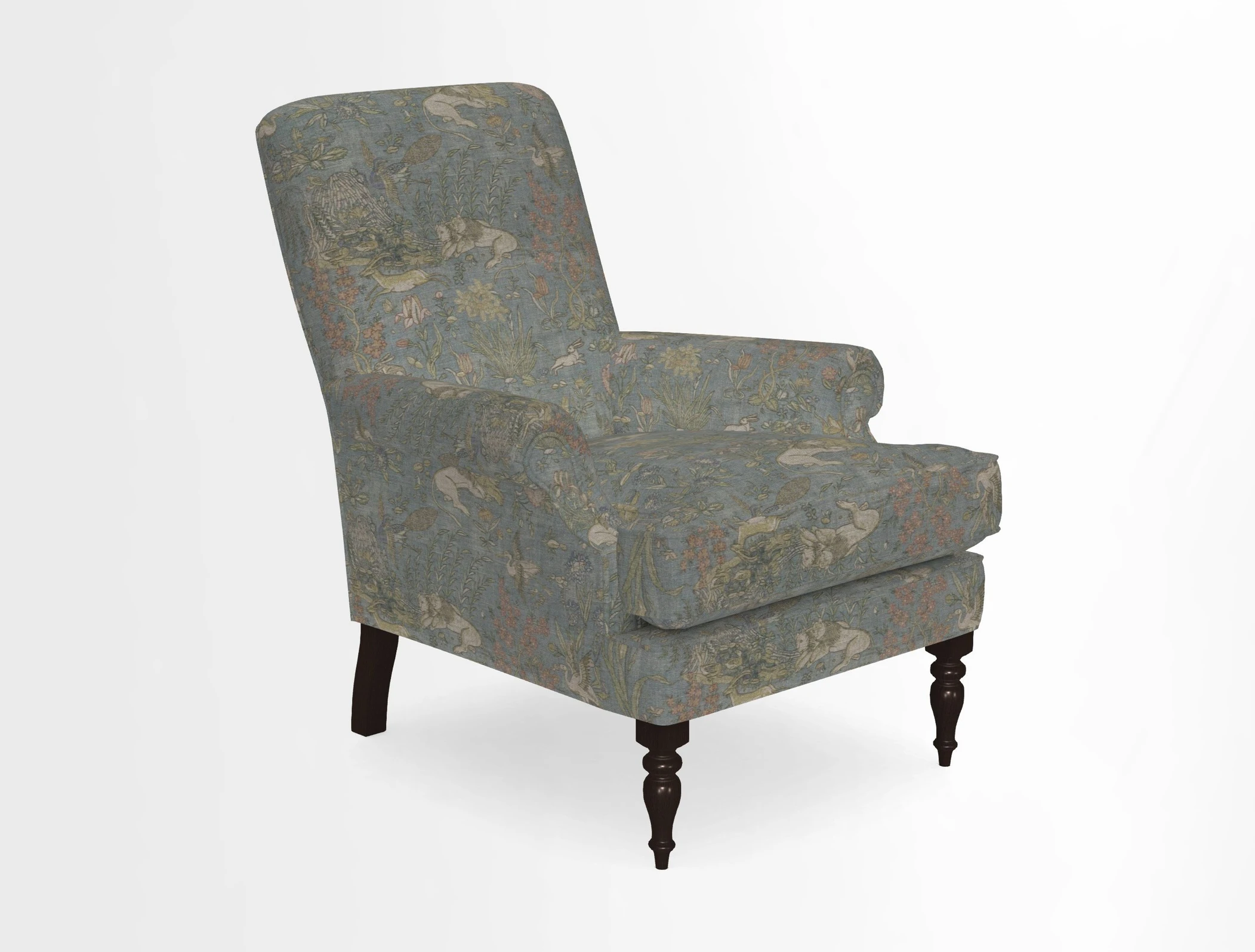 Thistle Chair in Indigo & Wills Morocco Epic Blue