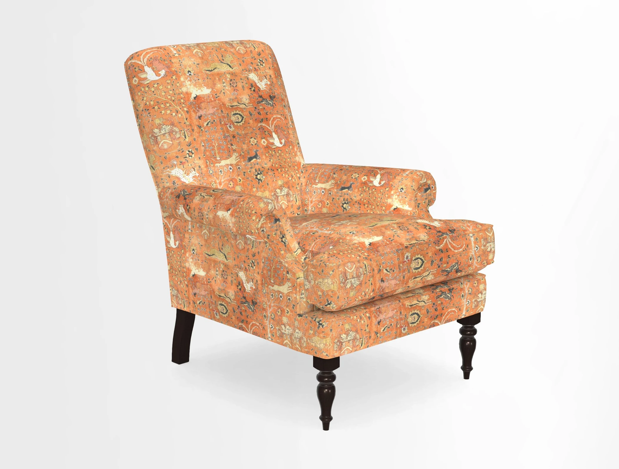 Thistle Chair in Indigo & Wills Morocco Epic Blue