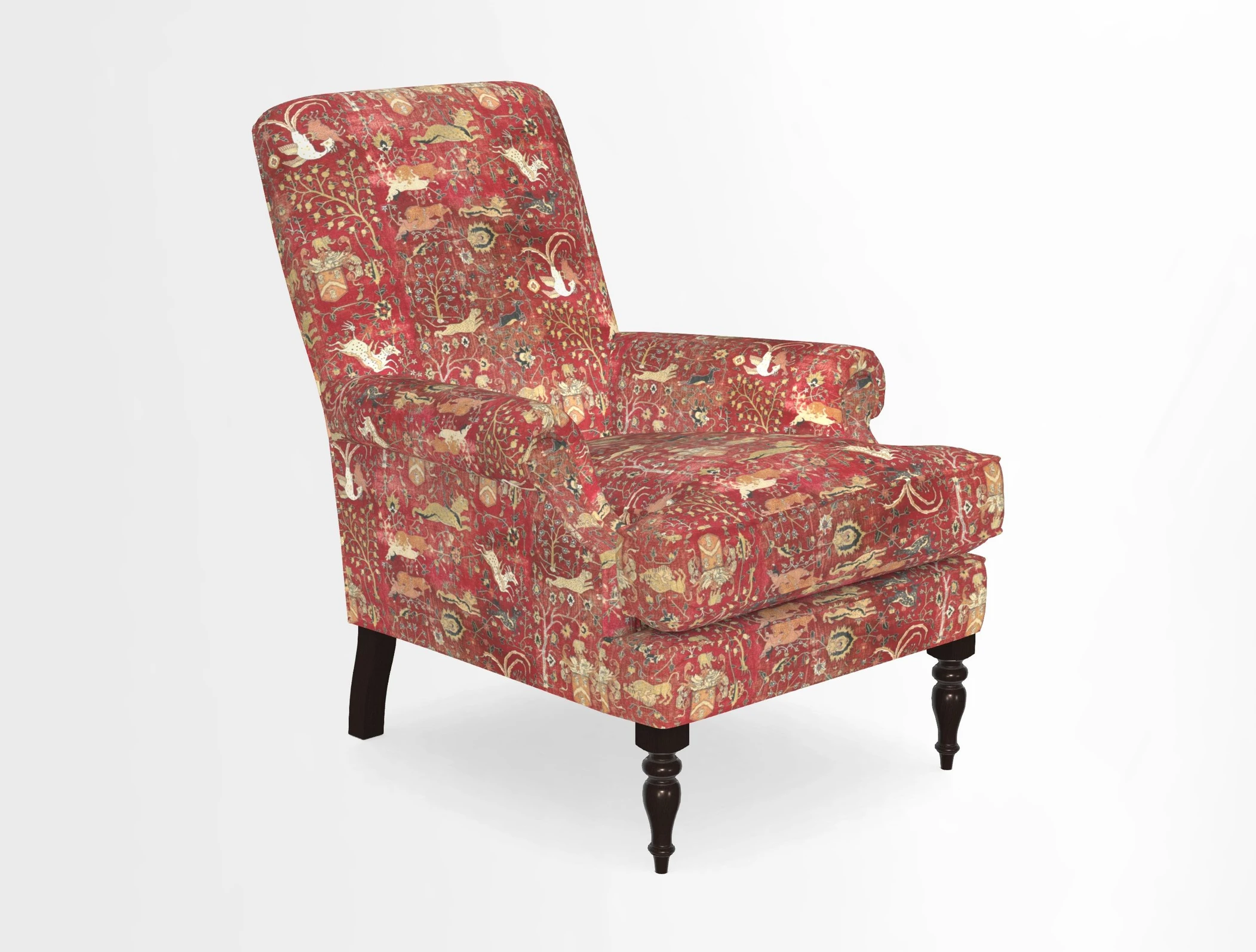 Thistle Chair in Indigo & Wills Morocco Epic Blue