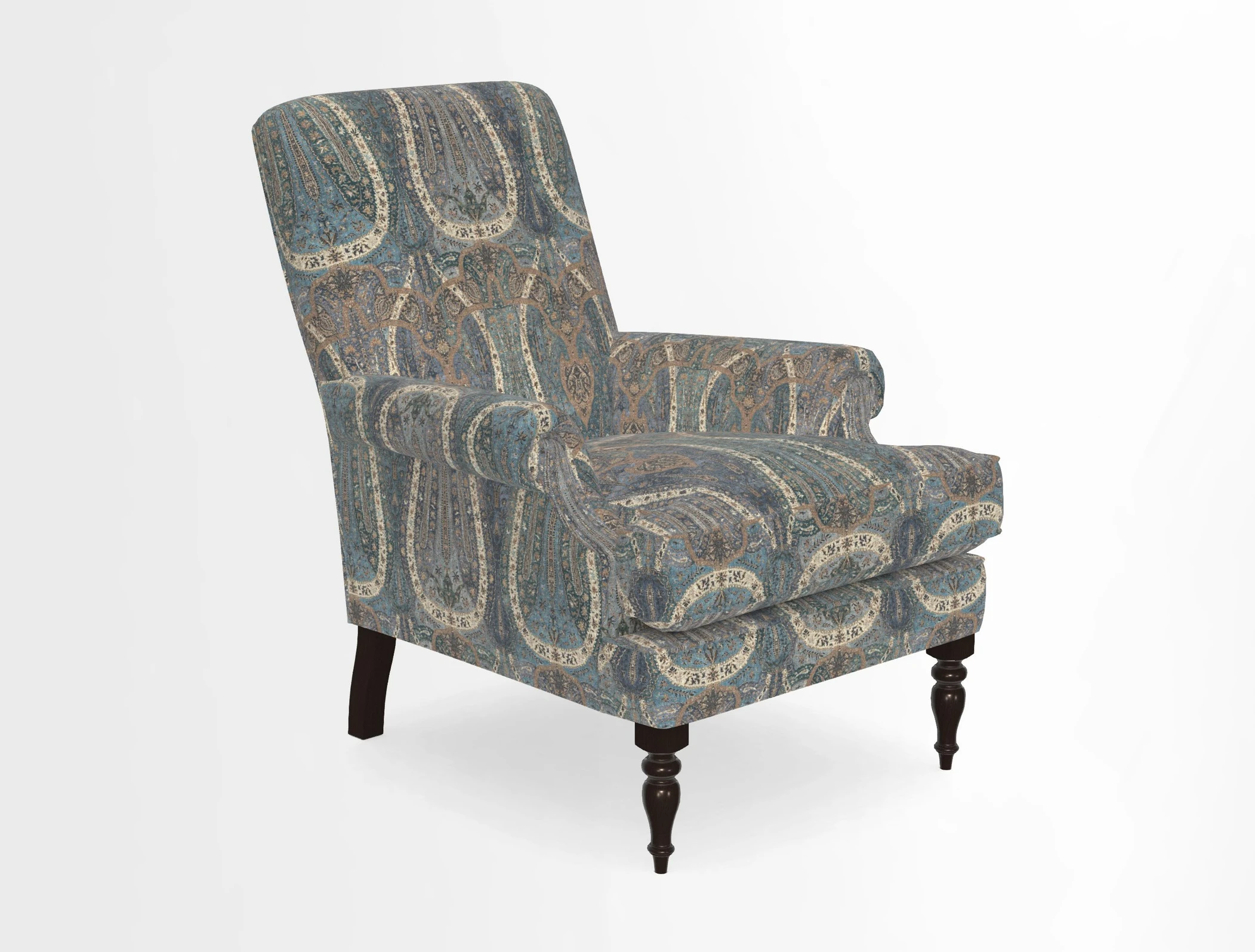 Thistle Chair in Indigo & Wills Morocco Epic Blue