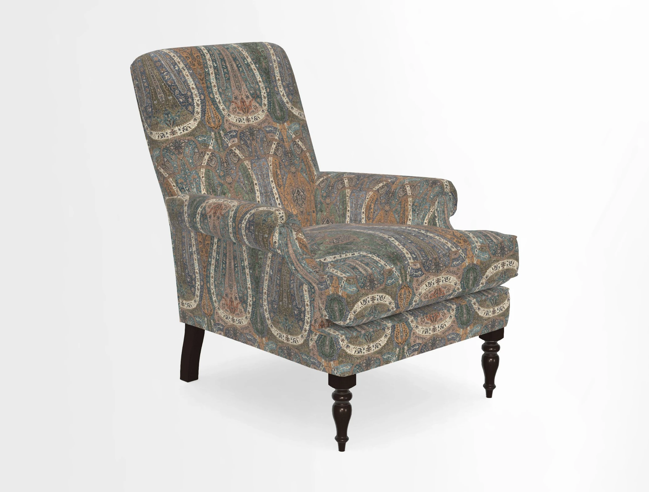 Thistle Chair in Indigo & Wills Morocco Epic Blue