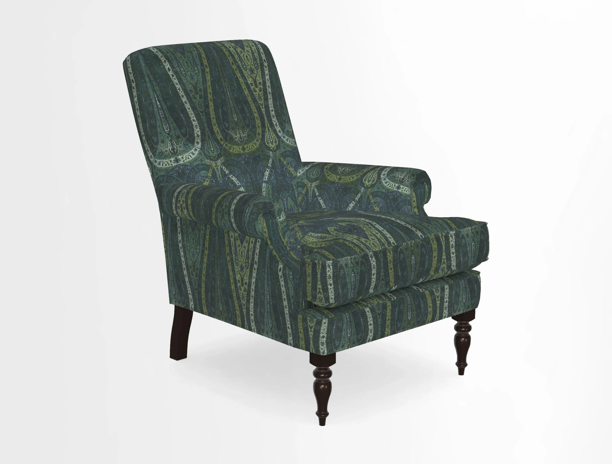 Thistle Chair in Indigo & Wills Morocco Epic Blue