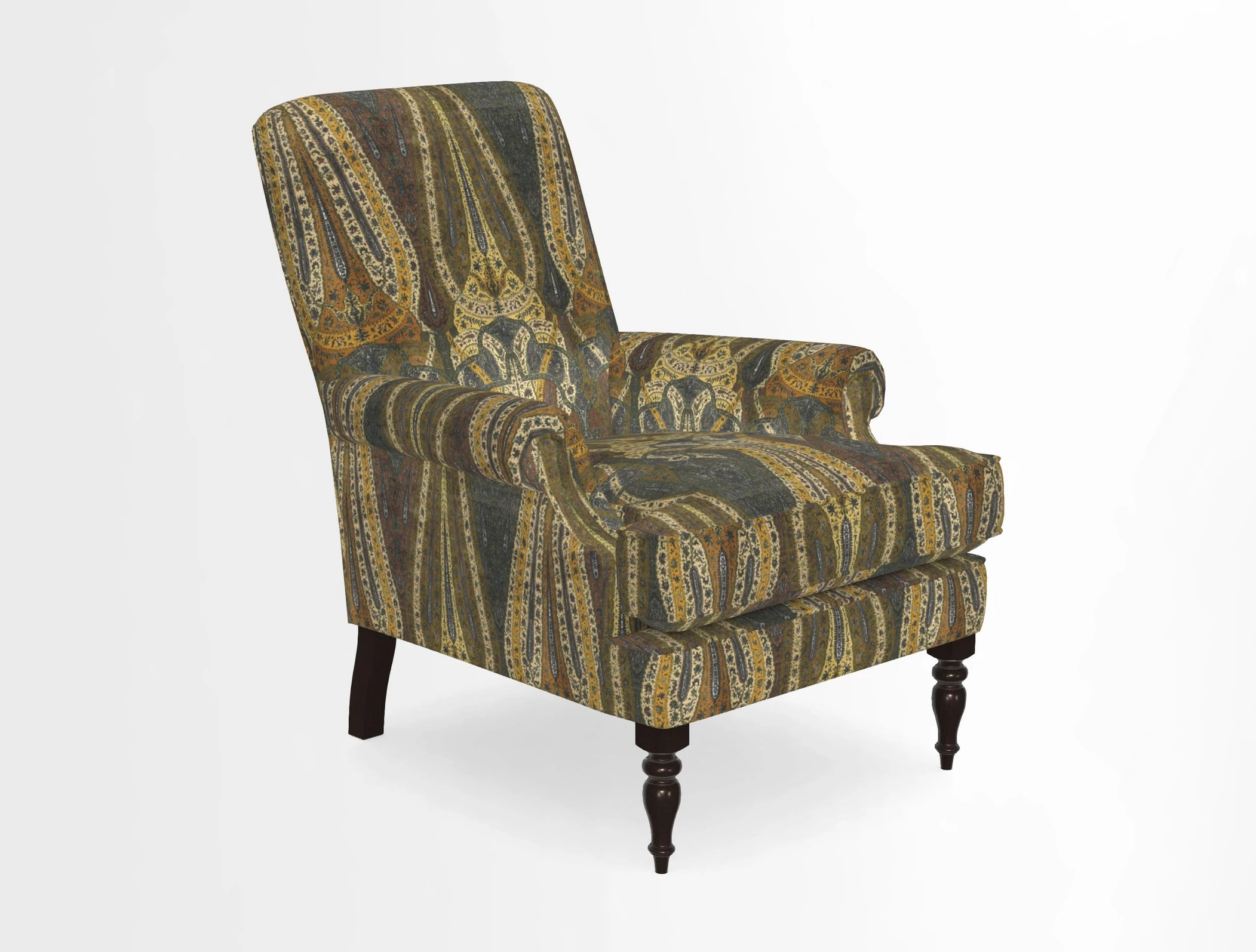 Thistle Chair in Indigo & Wills Morocco Epic Blue