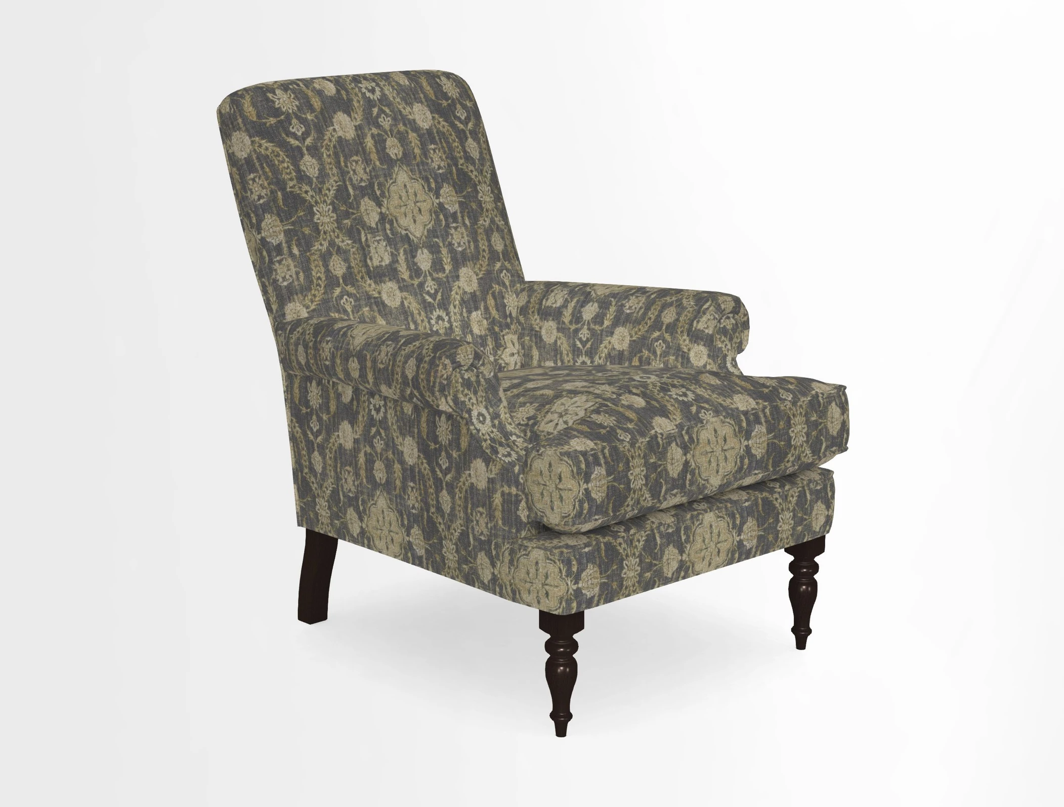 Thistle Chair in Indigo & Wills Morocco Epic Blue