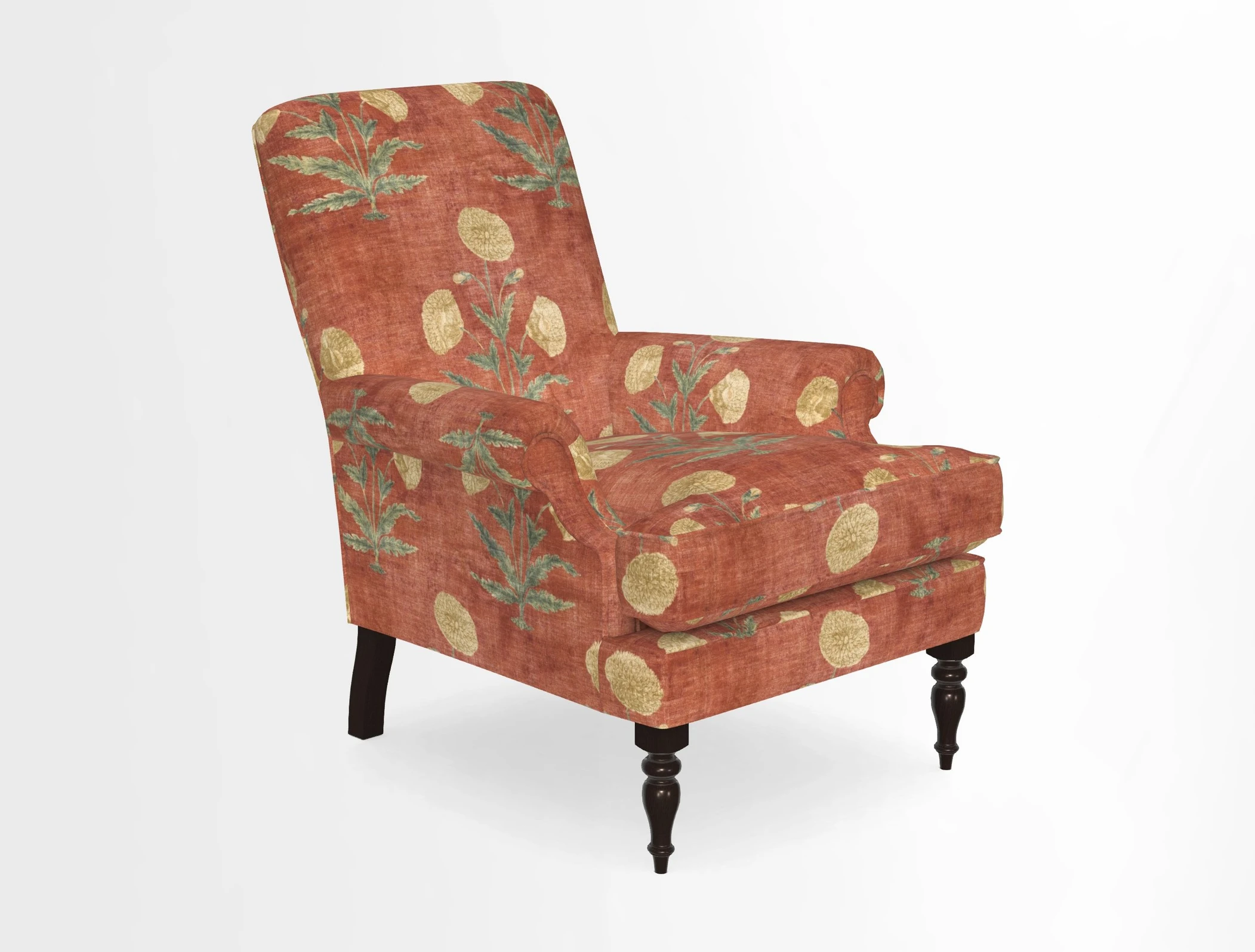 Thistle Chair in Indigo & Wills Morocco Epic Blue